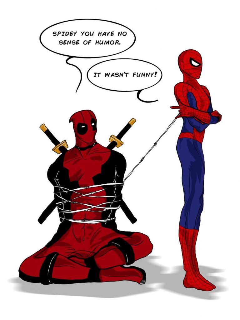 768x1024 Deadpool Spiderman Spider man .