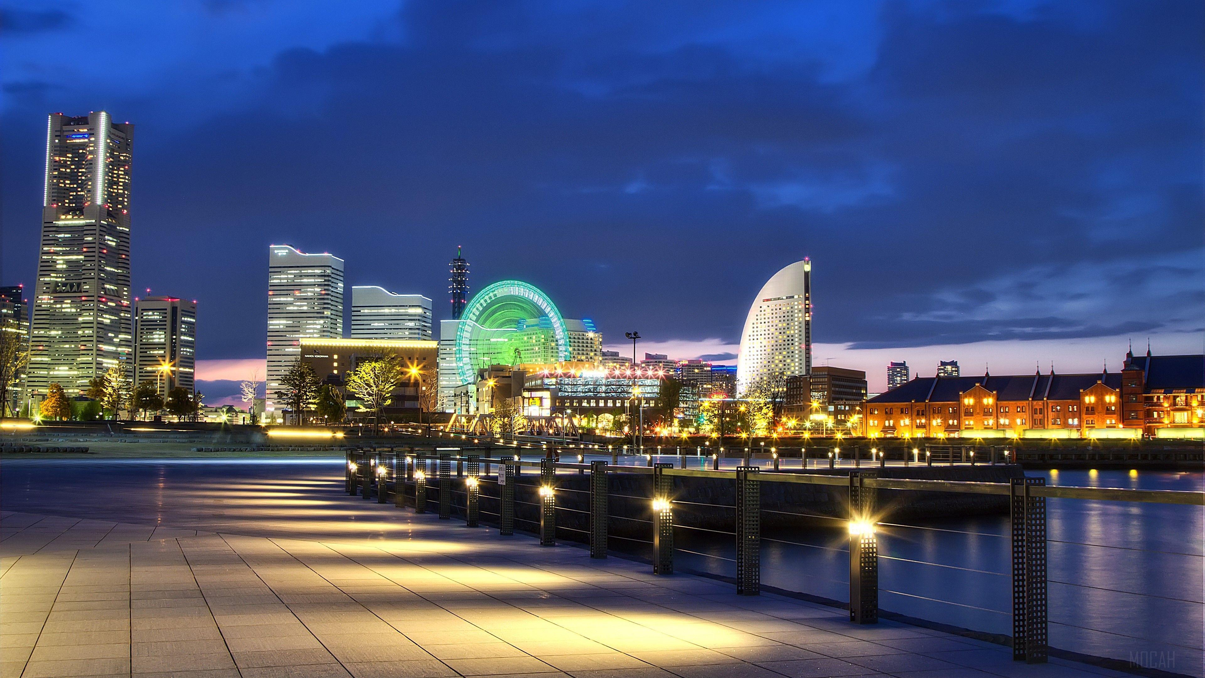 3840x2160 yokohama HD wallpaper,