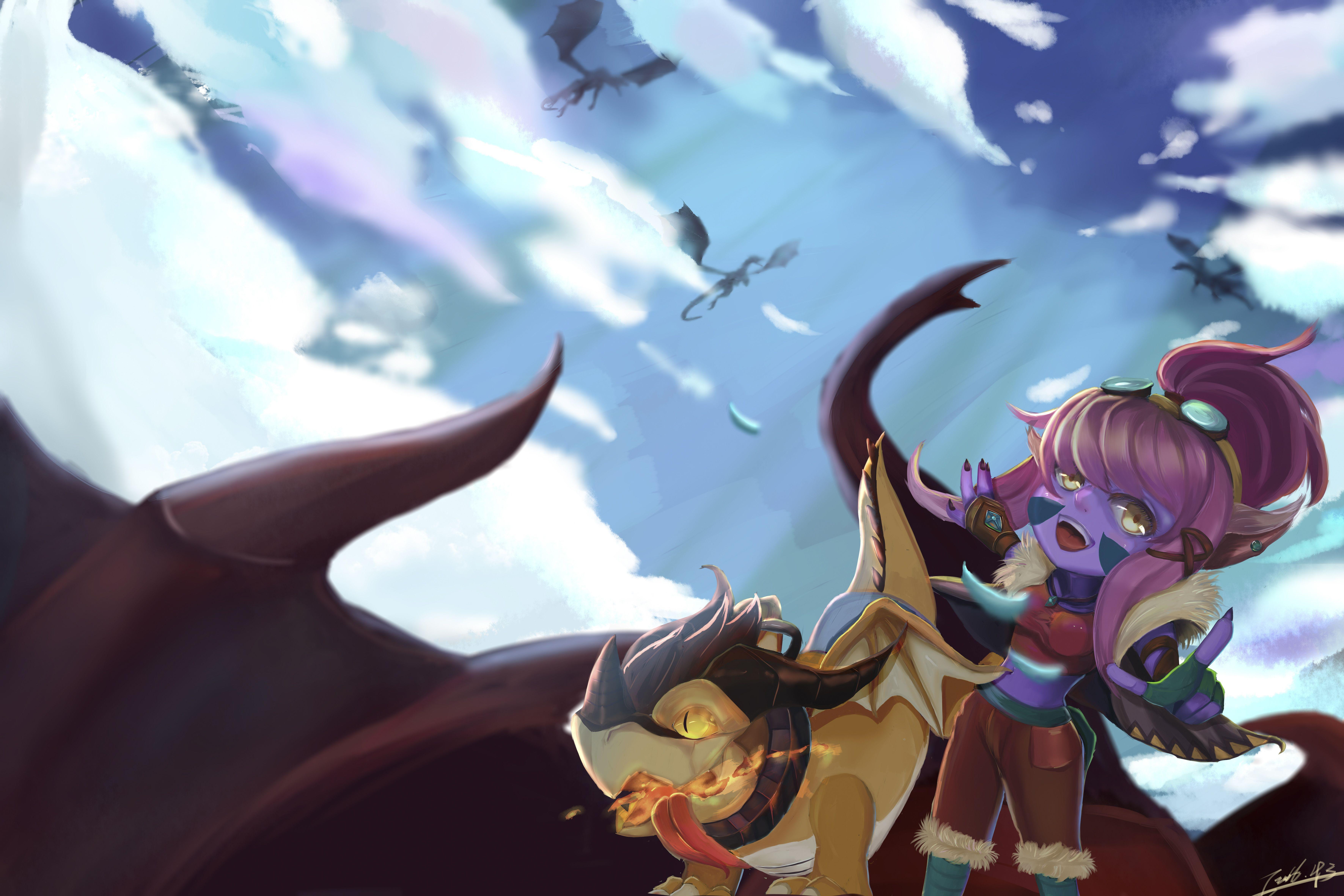 7086x4724 Dragon Trainer Tristana
