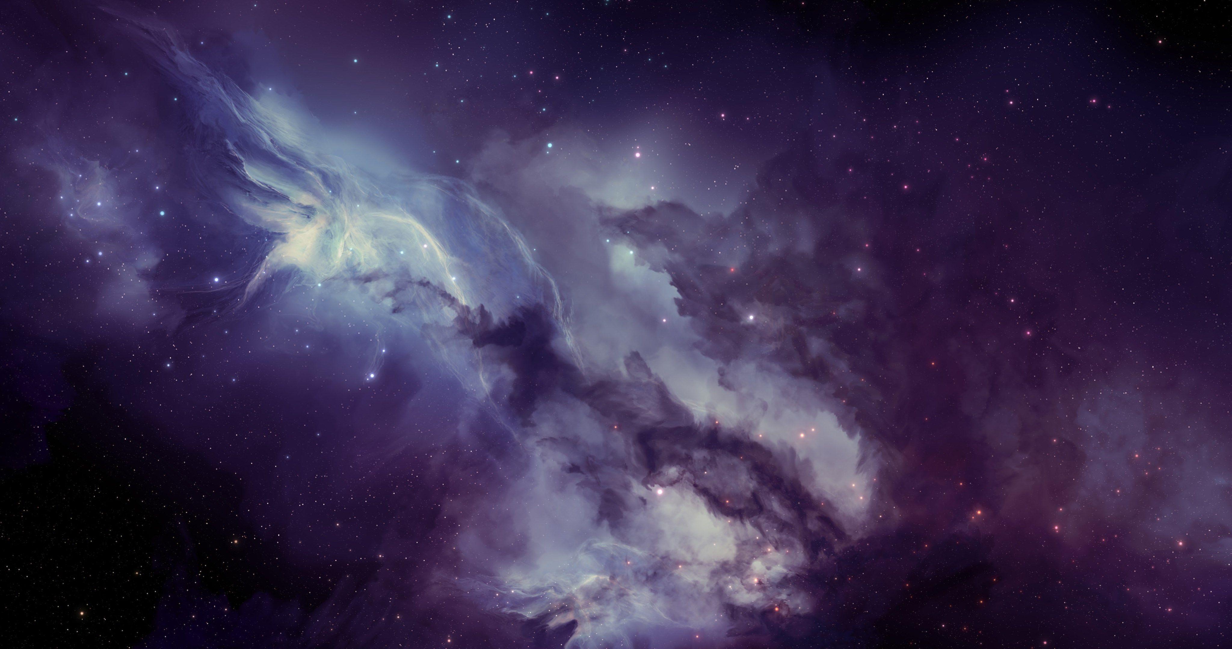 4096x2160 strange violet nebula 4k ultra HD wallpaper. ololoshenka