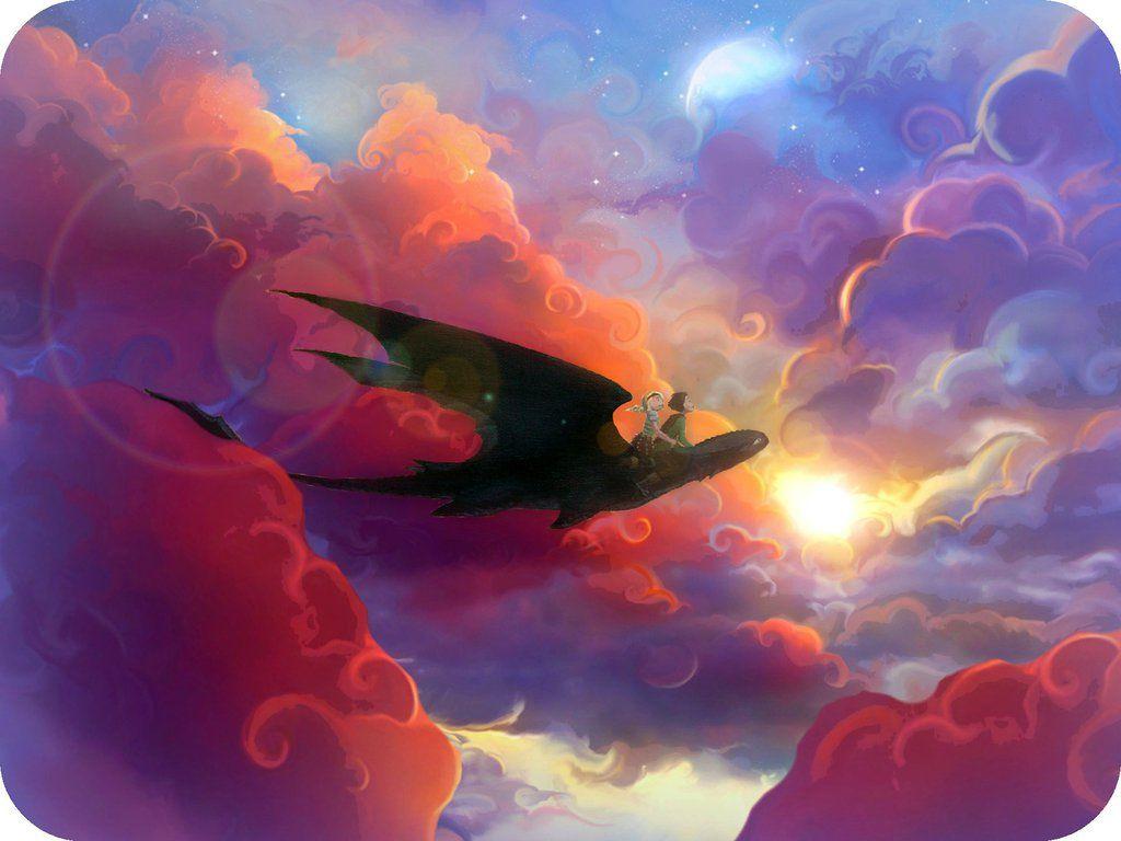 1024x768 HTTYD Wallpaper: Cloud Jumpers