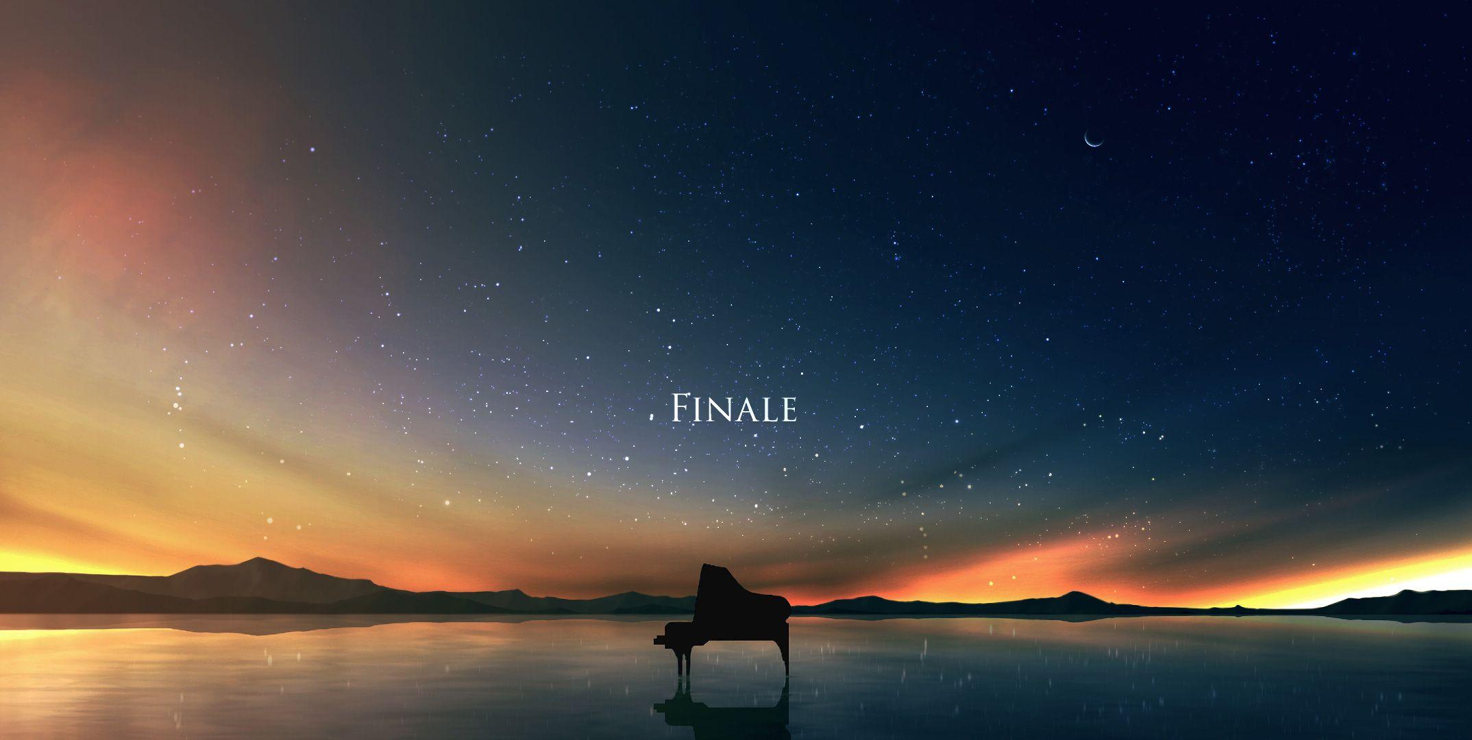 2148x1080 Anime Piano Wallpaper