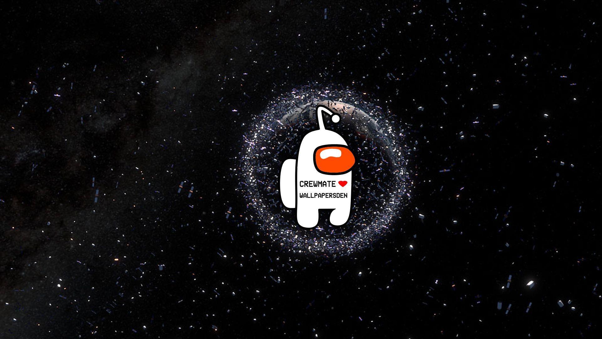 1920x1080 White Crewmate Among Us Wallpaper .