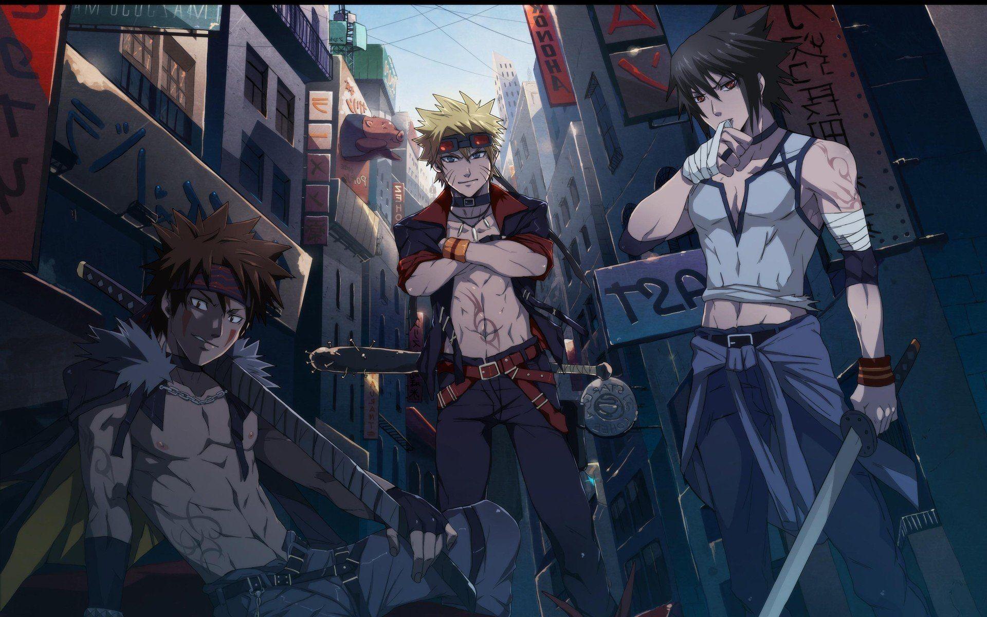 1920x1200 Naruto and Sasuke Wallpaper .