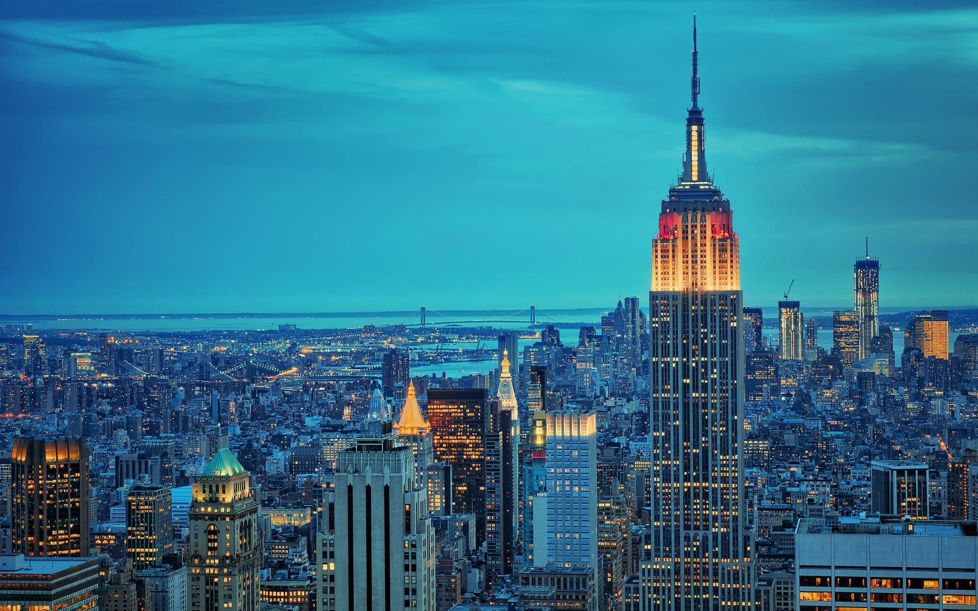 1920x1200 New York In Blue -