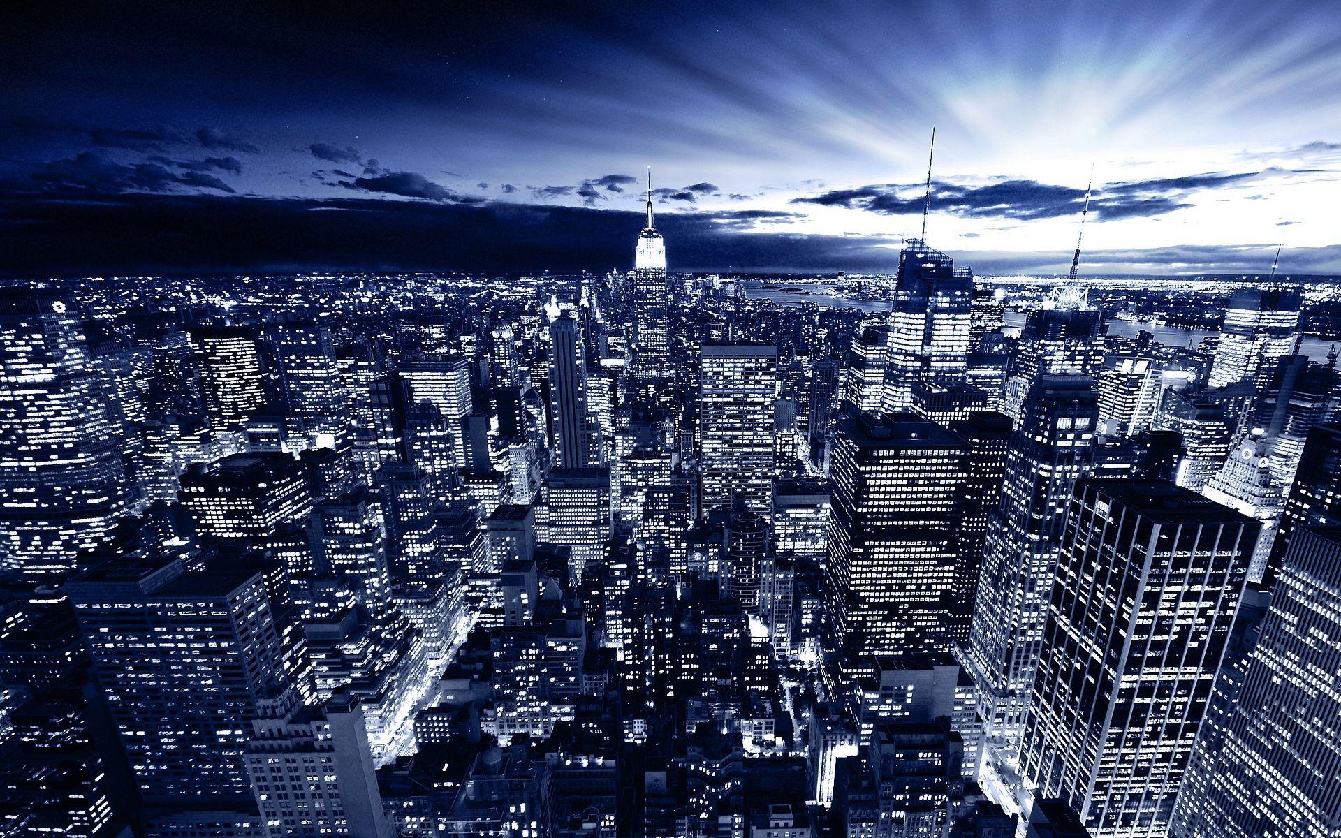1920x1200 New York in Blue Wallpaper. HD .hdwallpaper.in