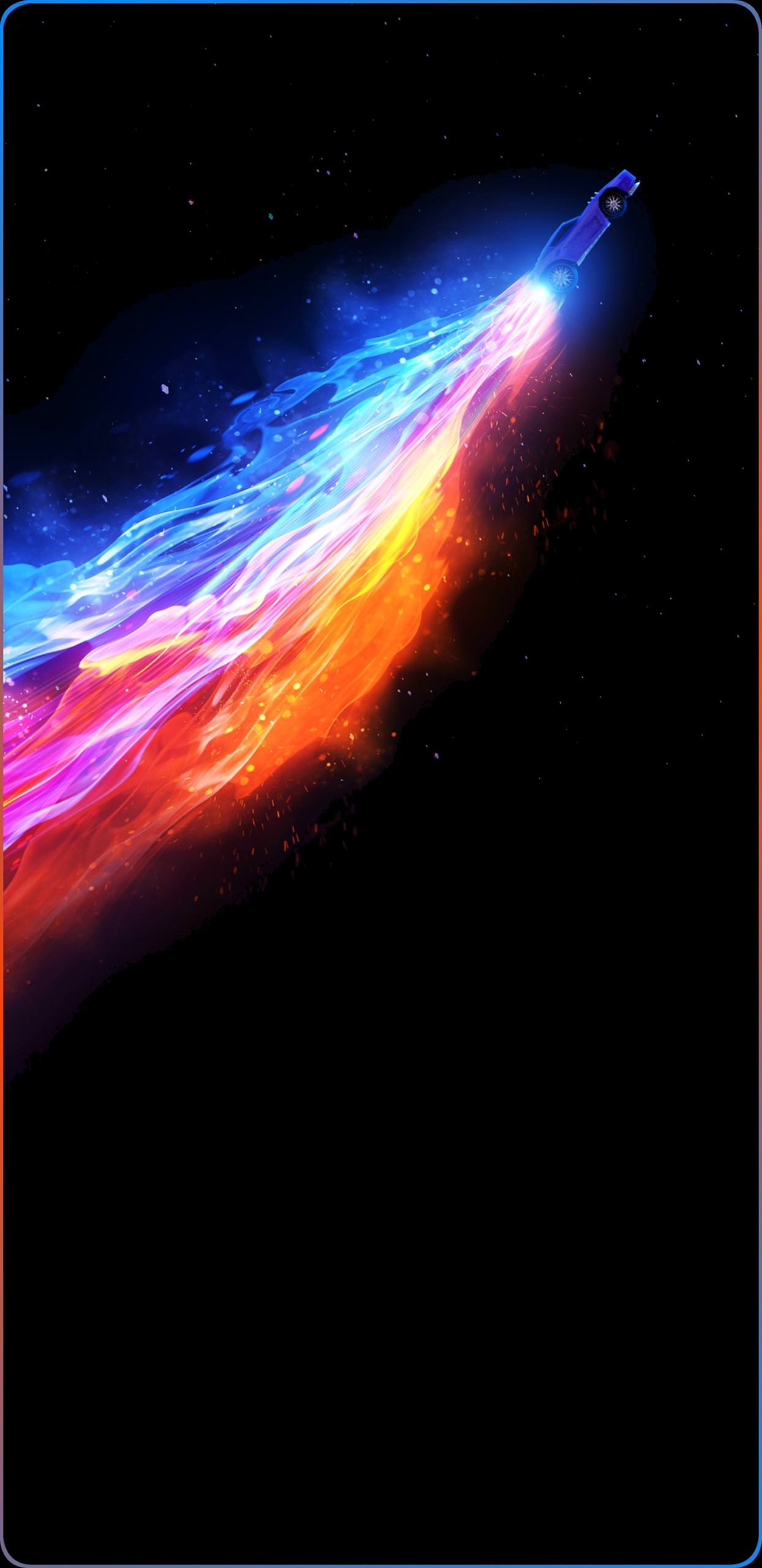 1245x2560 Rocket League Bordered AMOLED Wallpaper .