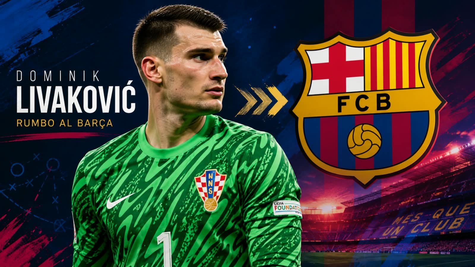 1600x900 Dominik Livaković Barcelona: fichaje oficial hasta 2027