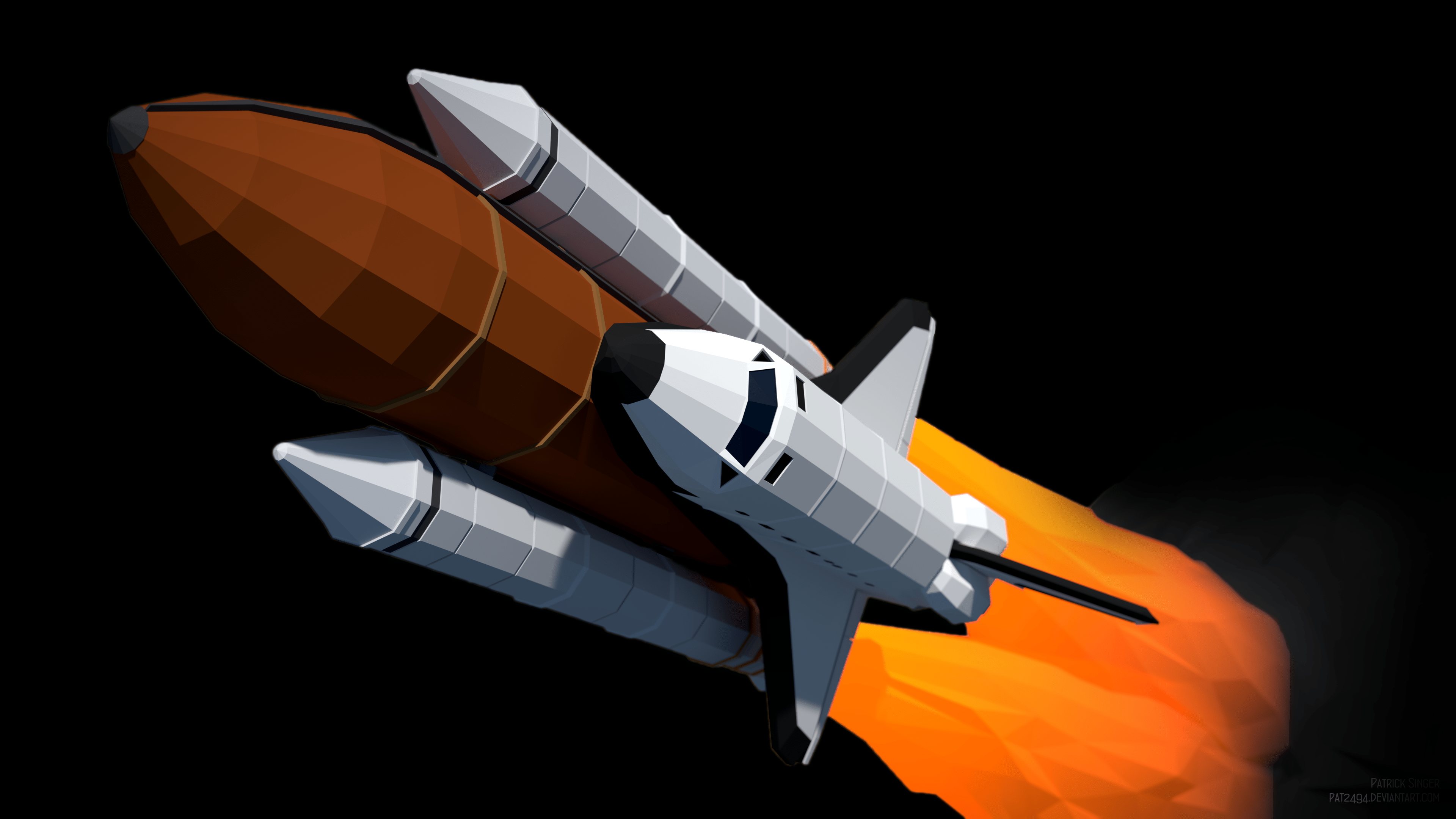 3840x2160 Low Poly Take Off Amoled Edit X Post /r .