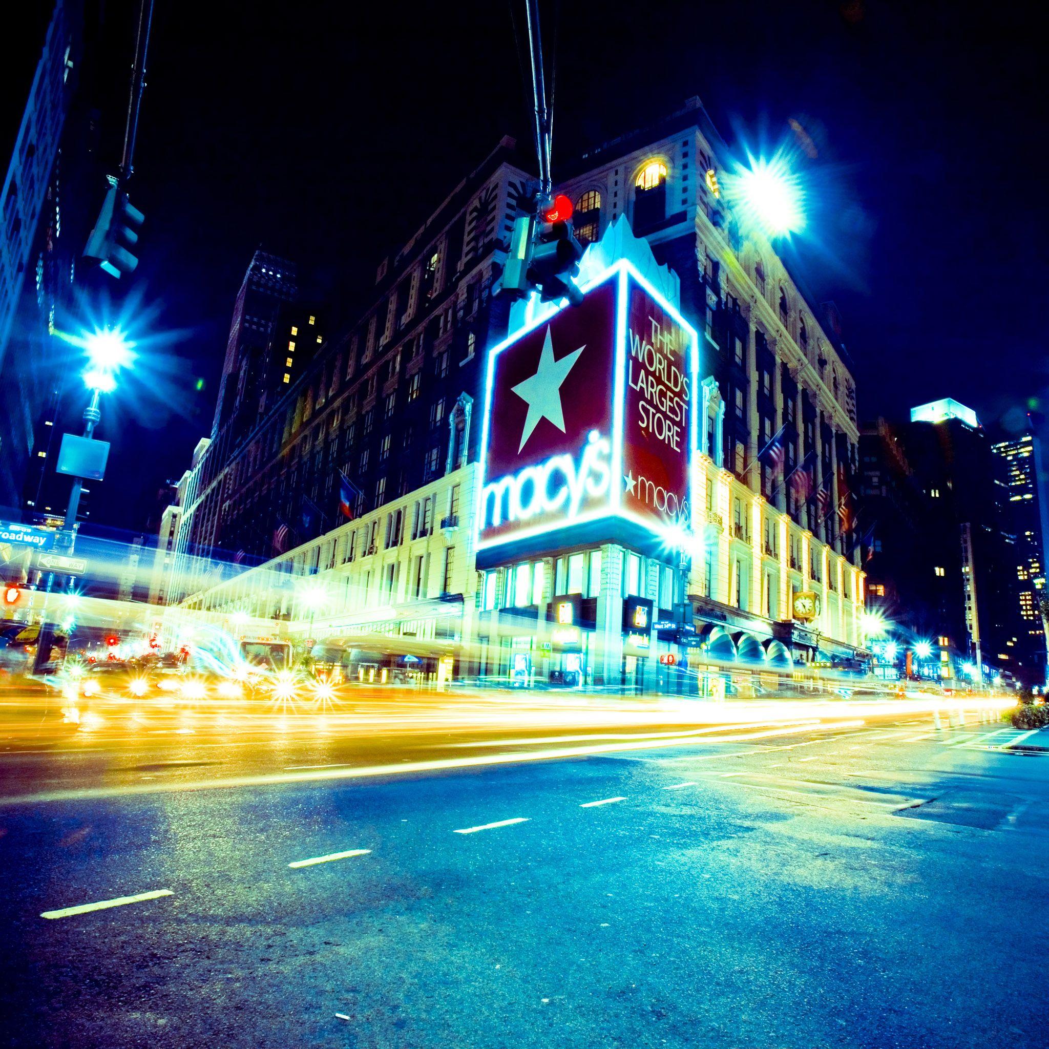 2048x2048 City Lights New York HD .