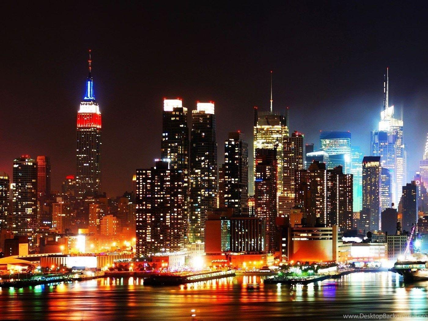 1400x1050 New York City Lights Wallpaper .