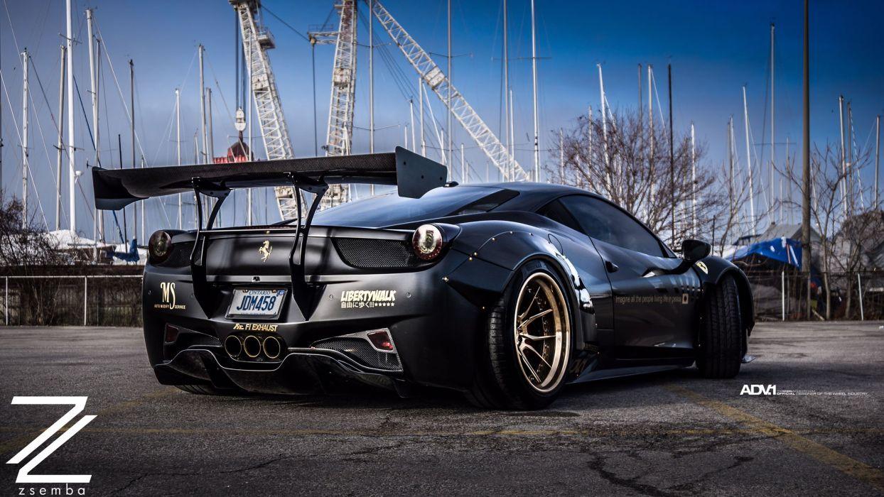 1244x700 ADV1 WHEELS LIBERTYWALK FERRARI 458 .