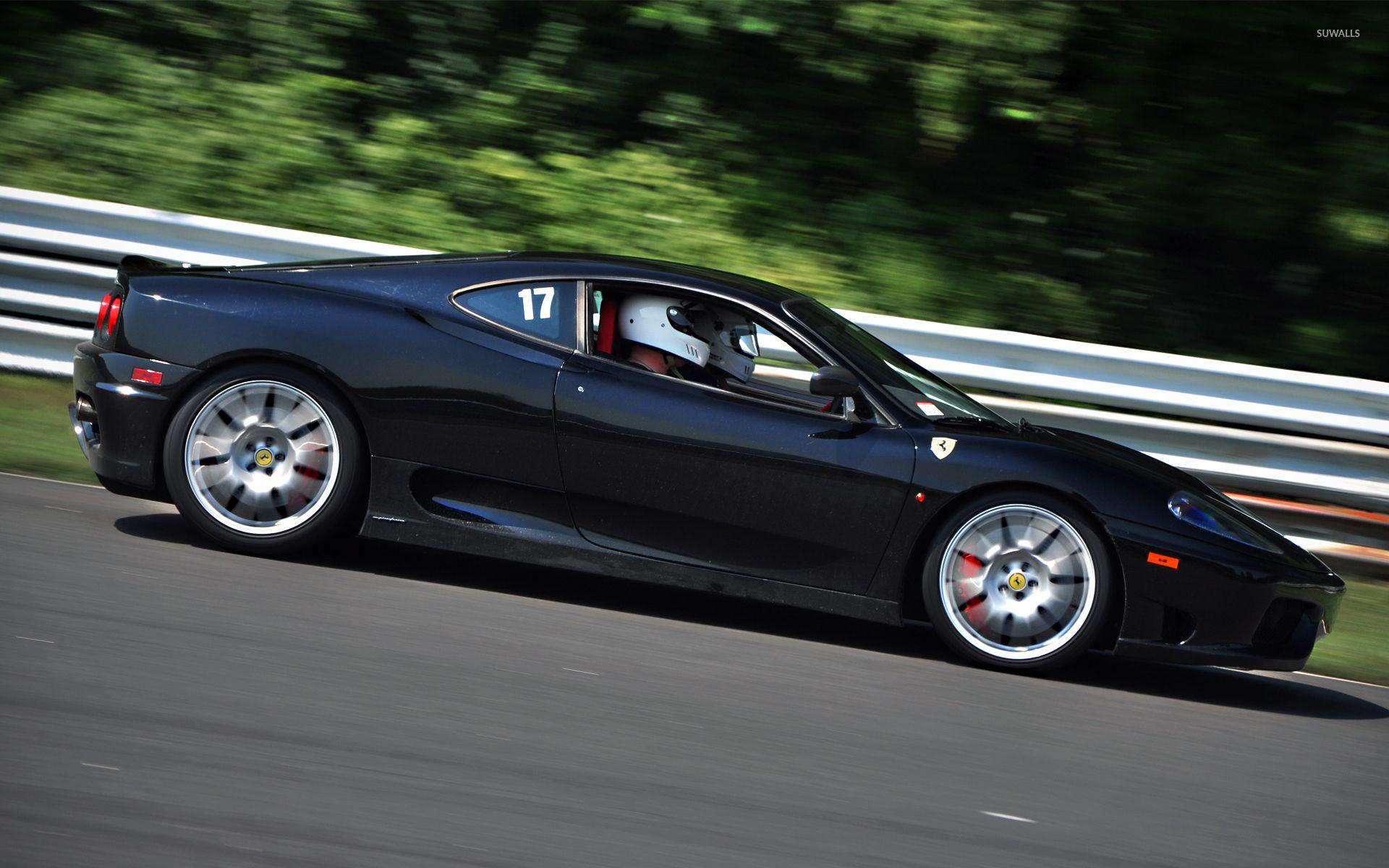 1920x1200 Black Ferrari 458 Italia racing .