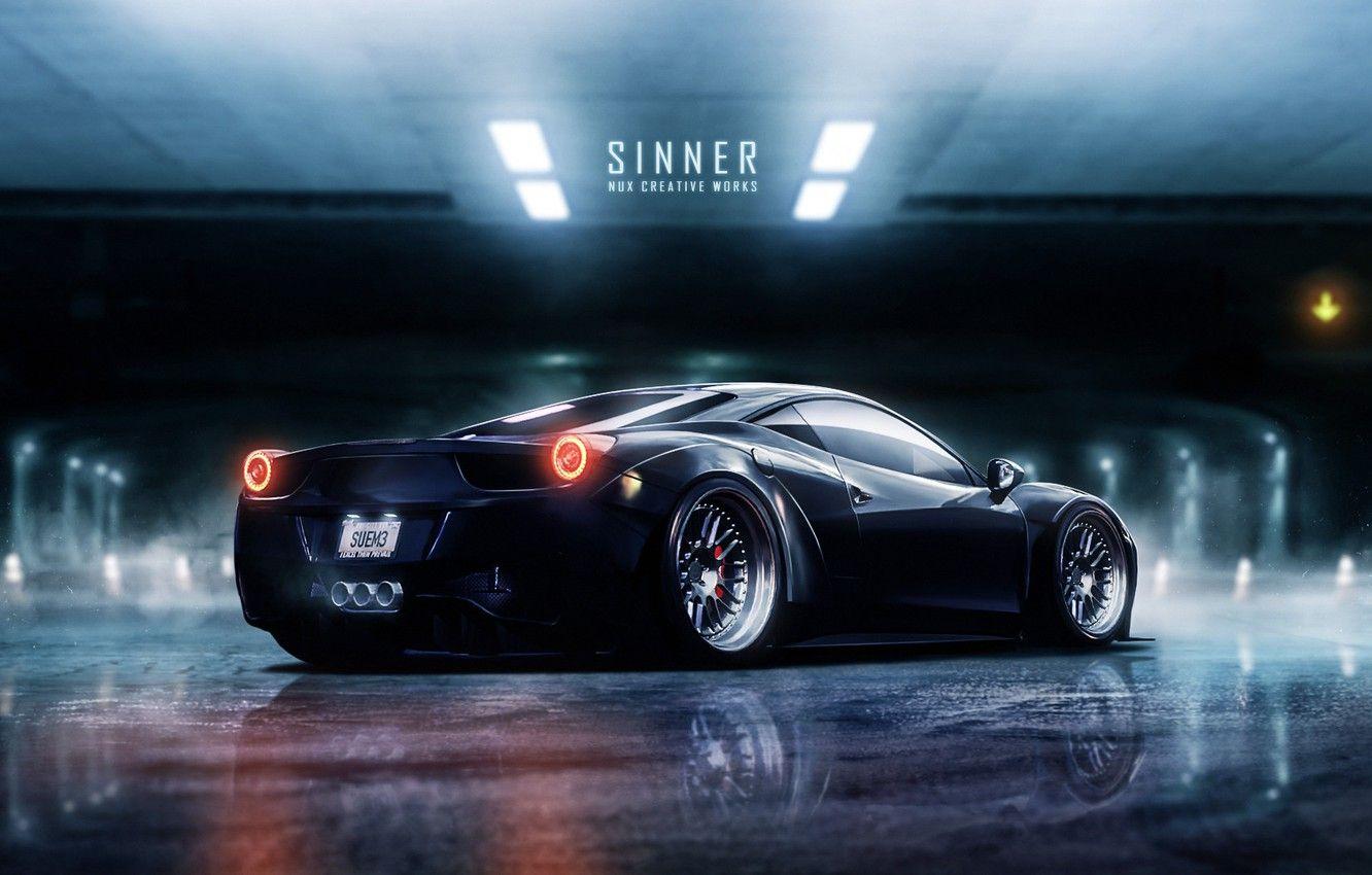 1332x850 Wallpaper Auto, Black, Machine, Ferrari .