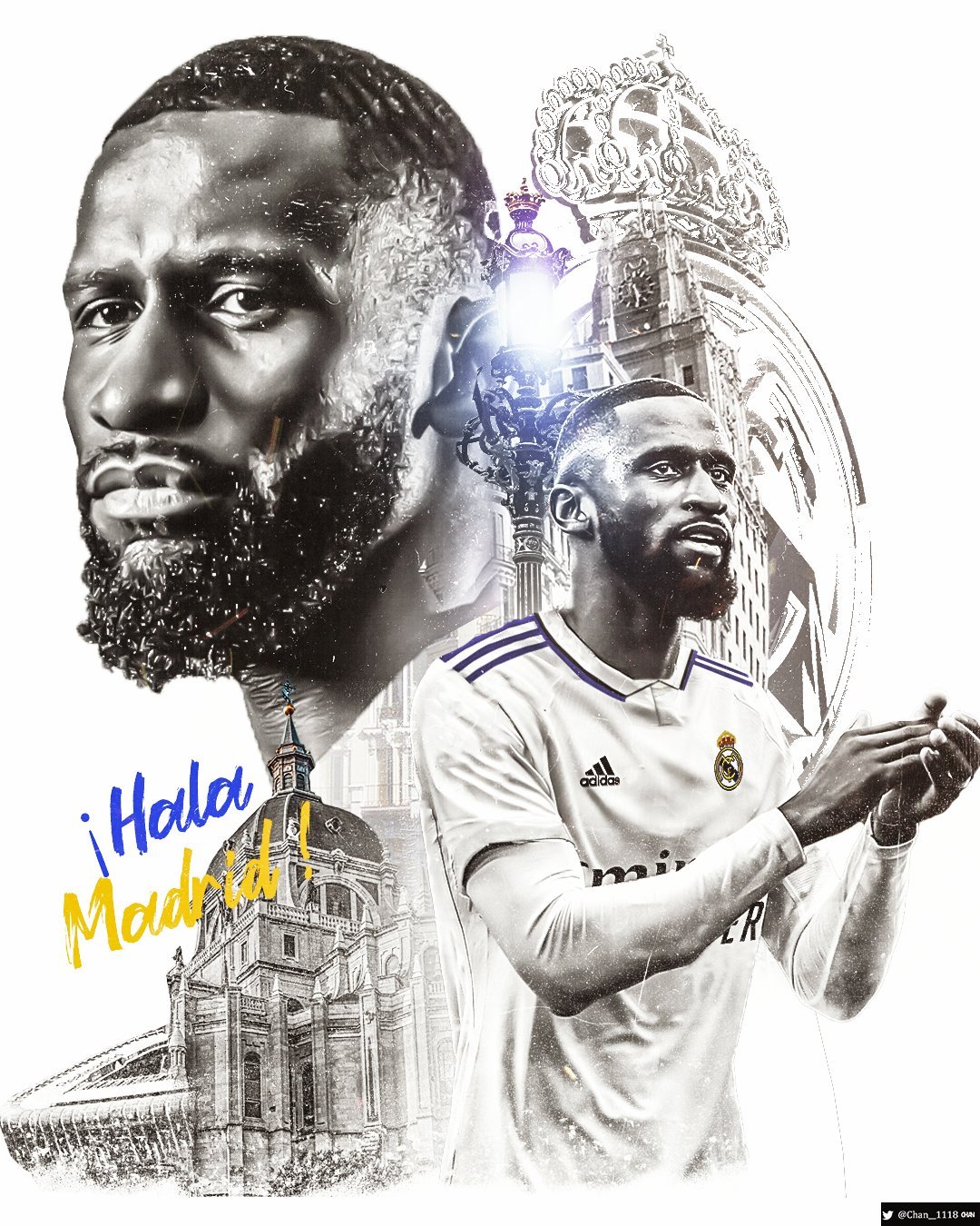 1080x1350 Antonio Rüdiger on X: I'm proud to announce that I'll be joining RealMadrid