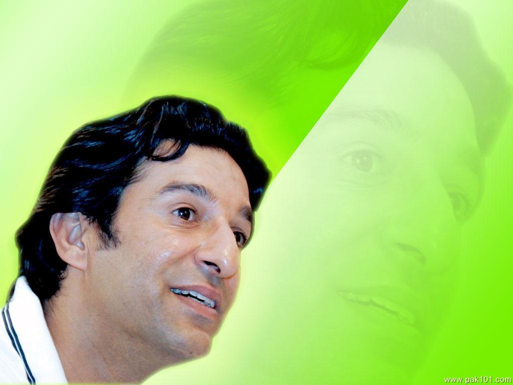 1024x768 Celebrities > Cricketers > Wasim Akram .
