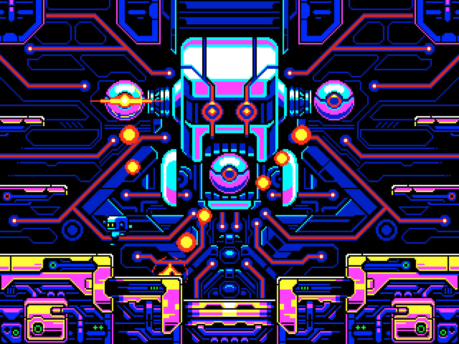 1600x1200 Crazy experiment with ZX Spectrum palette (without 2 colours limitation)