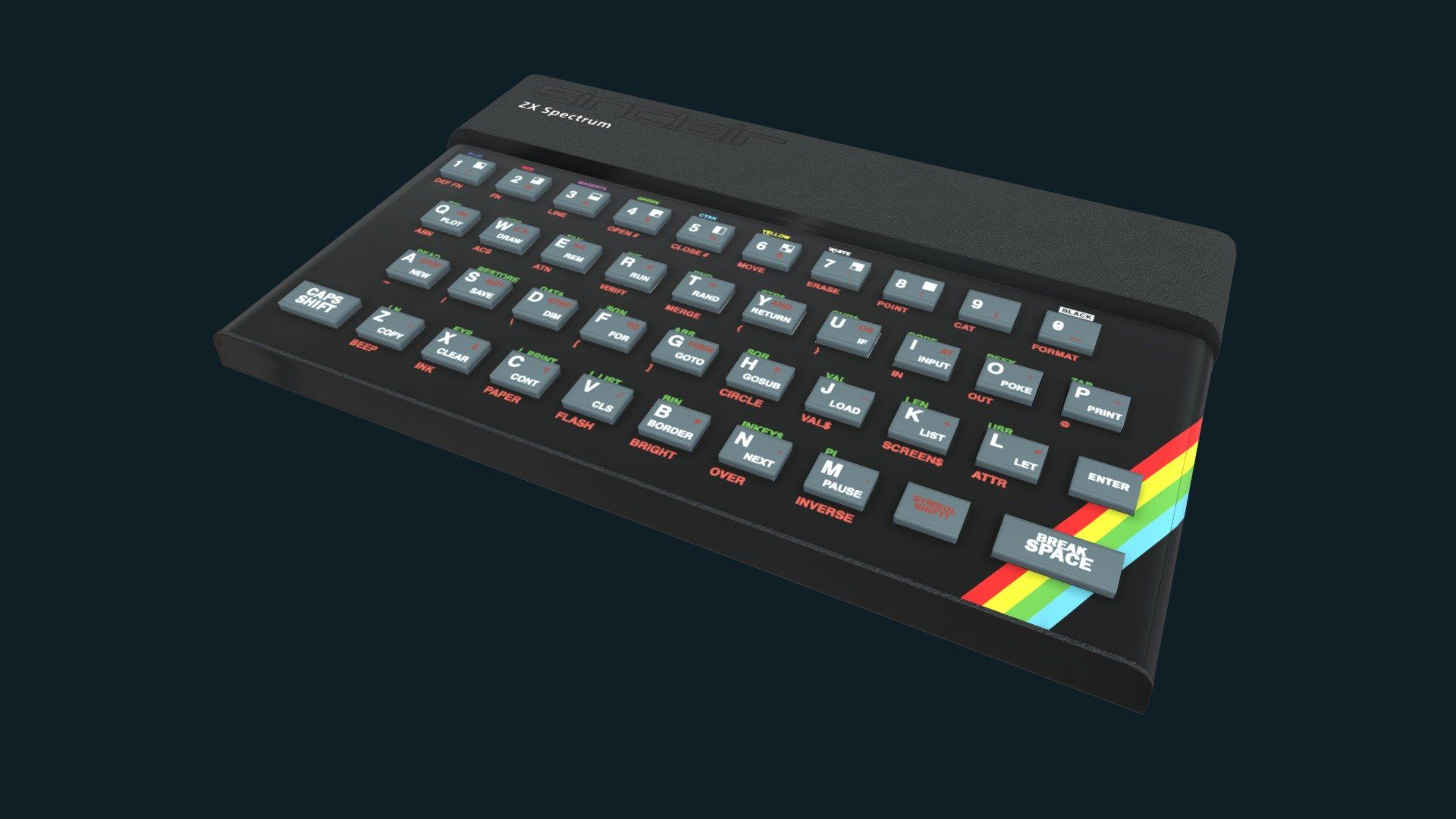 1920x1080 Sinclair ZX Spectrum 48k model by Jim Platt [0863eca]