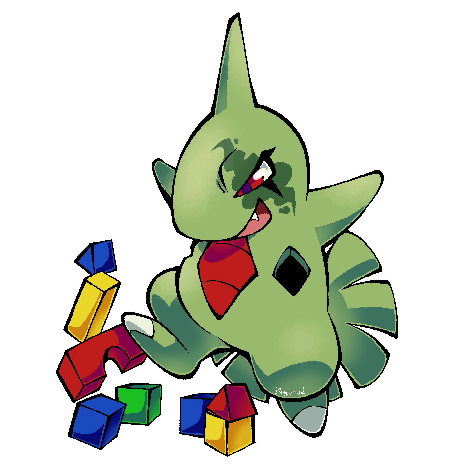 1900x1900 Kaiju Larvitar! Done