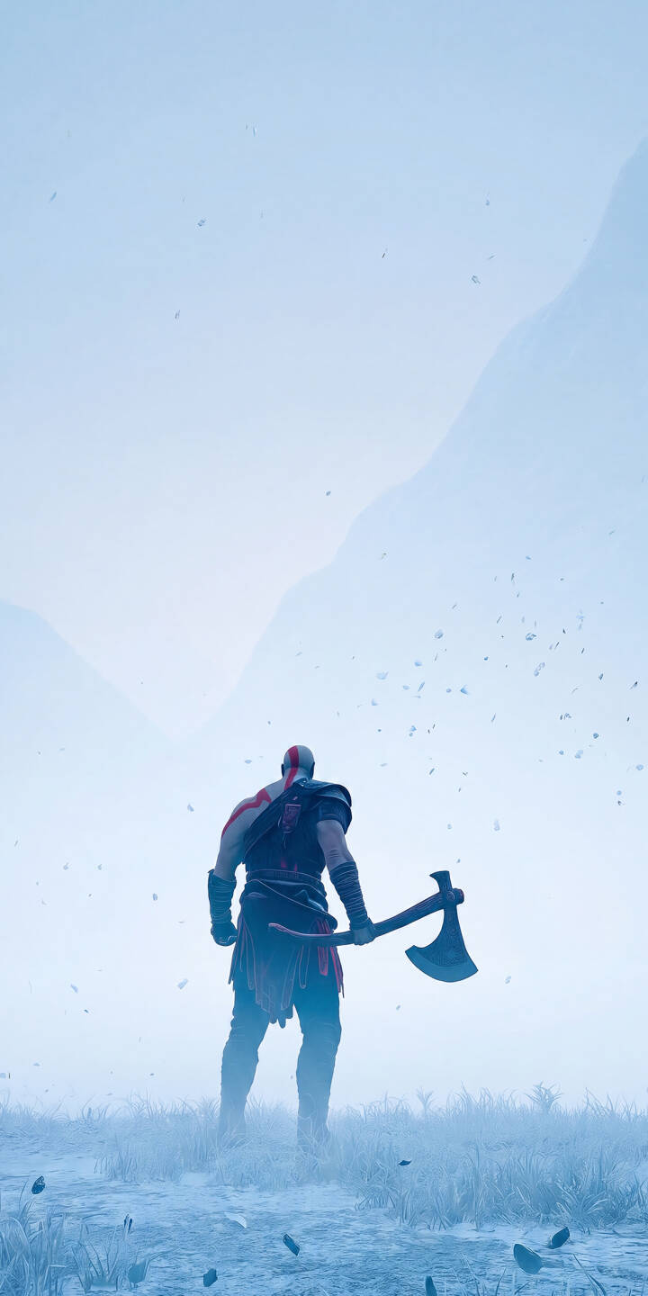 720x1440 Kratos Snowy Vista Wallpaper 1170x2532 Wallpaper For IPhone 12 13 IPhone 12 13 Pro