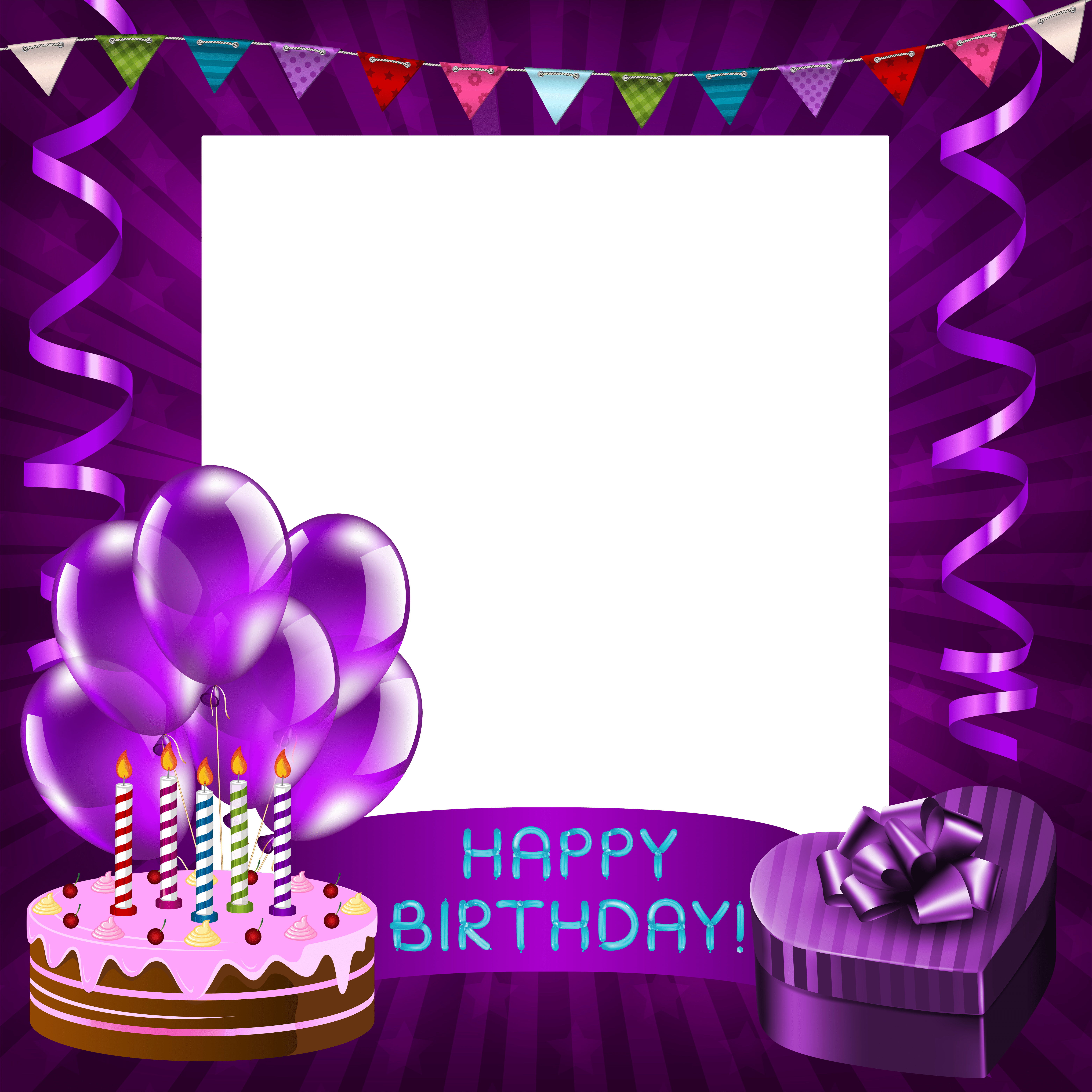6251x6251 Happy Birthday Purple Transparent PNG .gallery.