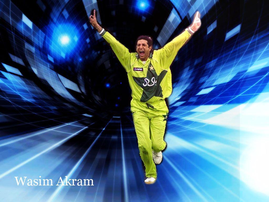 1024x768 Top New Sport: Wasim Akram Wallpapertopnewsport.