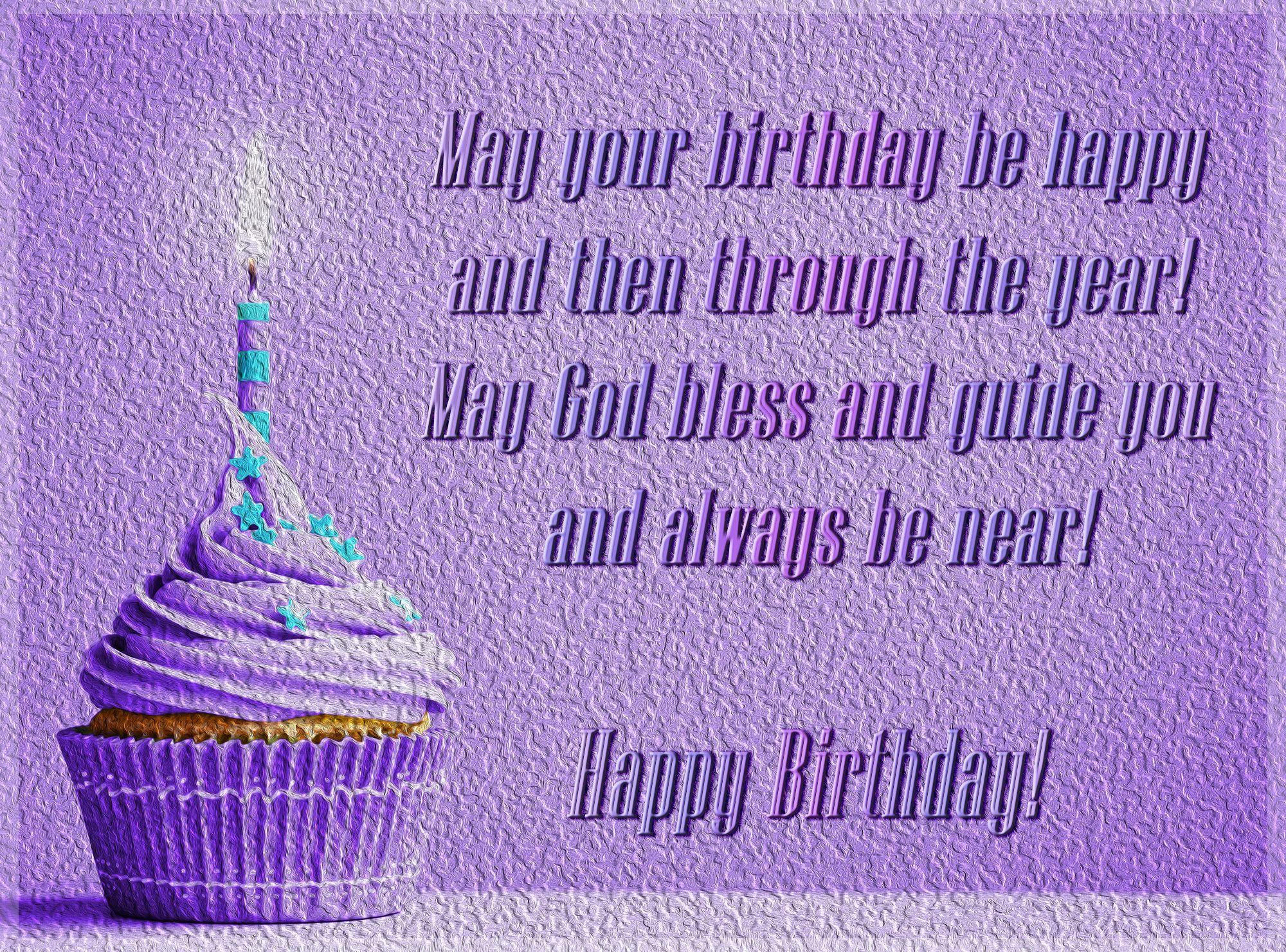 2000x1481 Violet Happy Birthday Greeting Card .gallery.