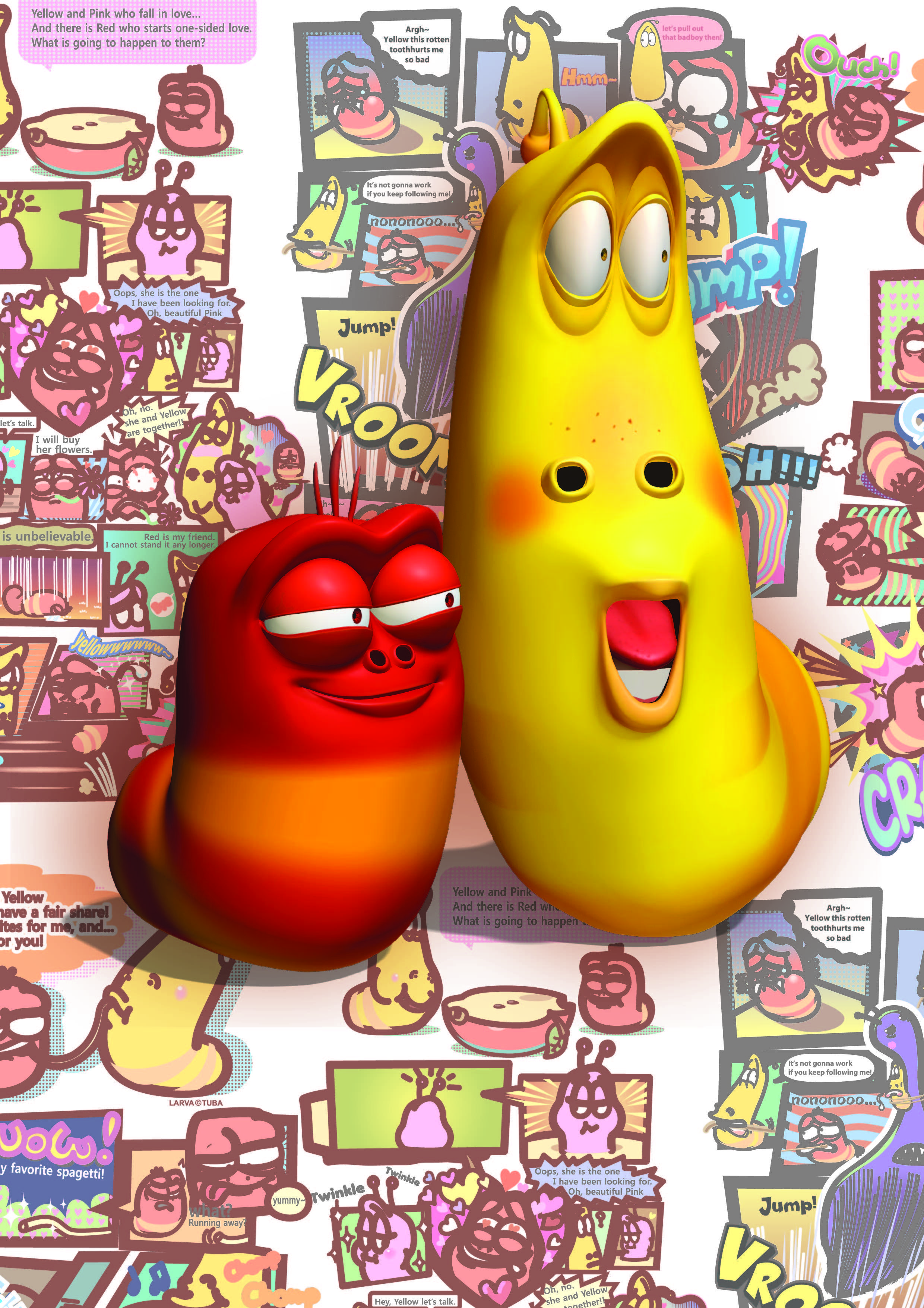 2480x3508 Cute Larva Cartoon