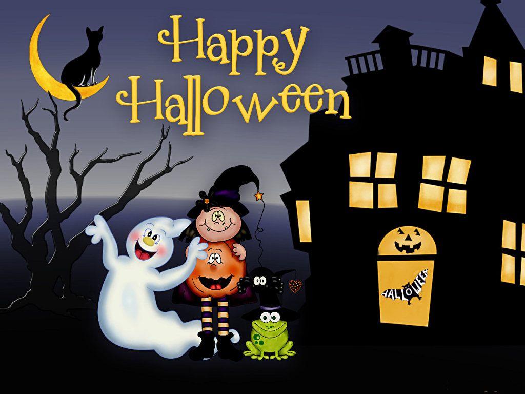 1024x768 Free} Animated Halloween .