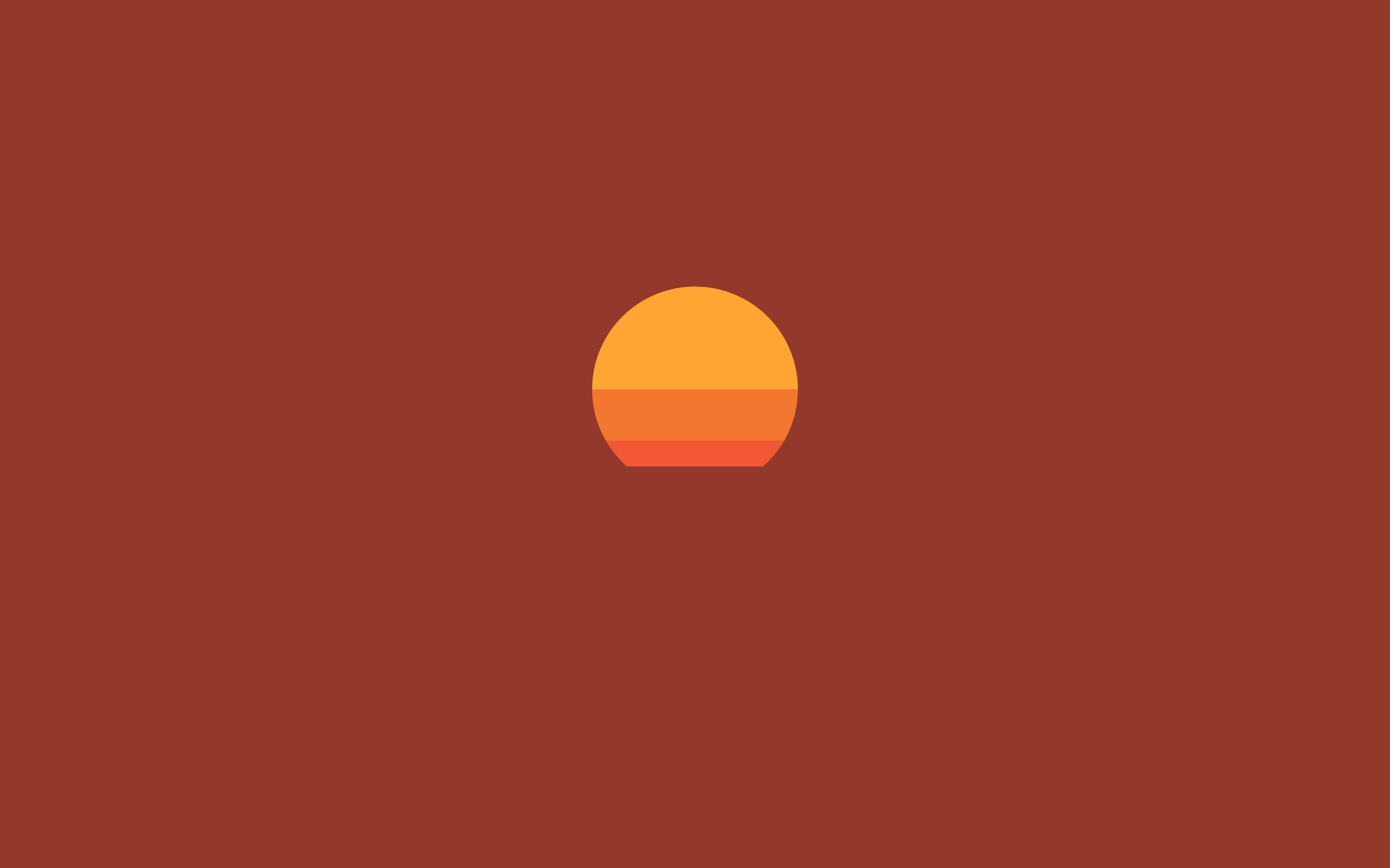 2880x1800 Sunset Minimal Art, HD Artist, 4k .