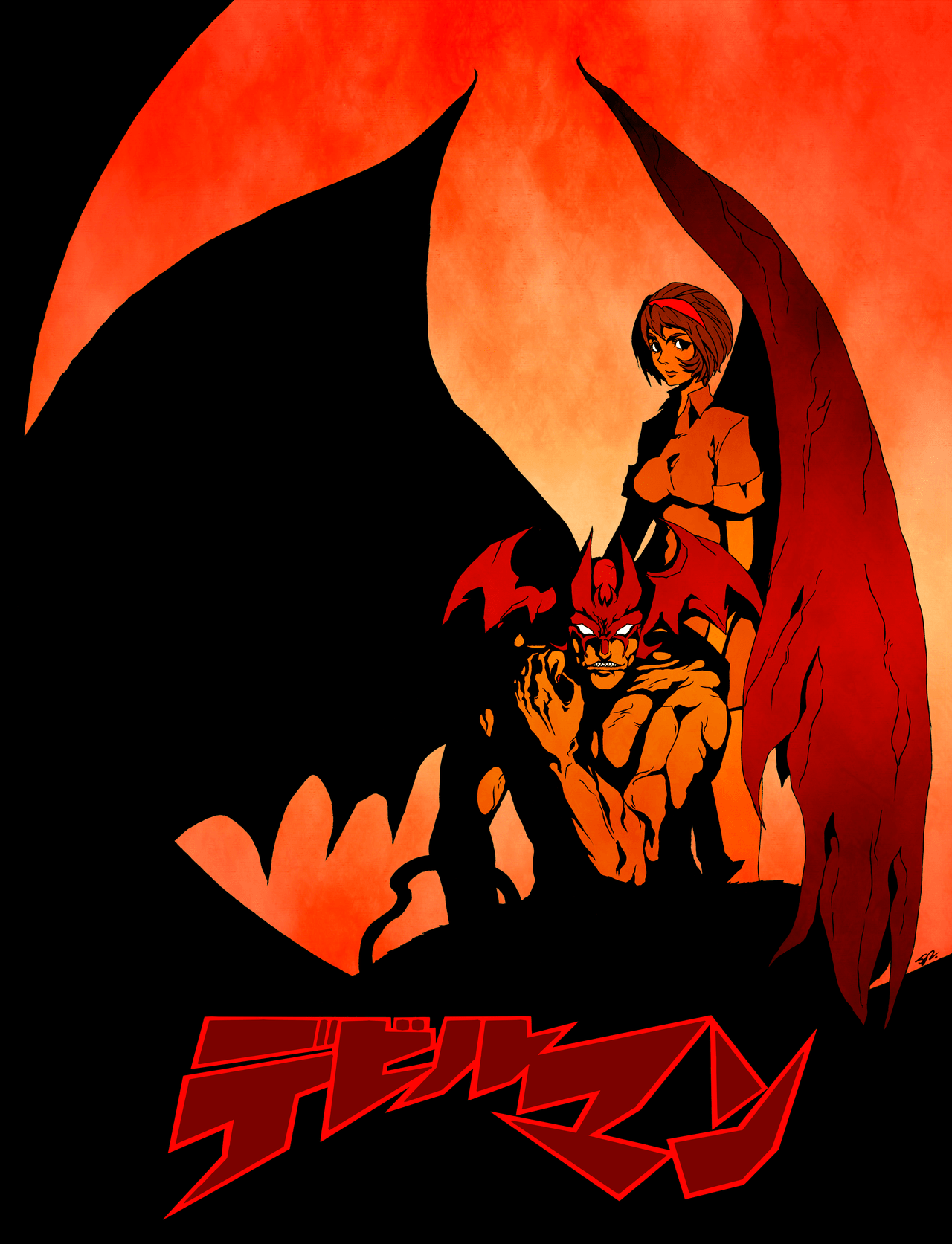 1280x1673 Devilman Crybaby Background .