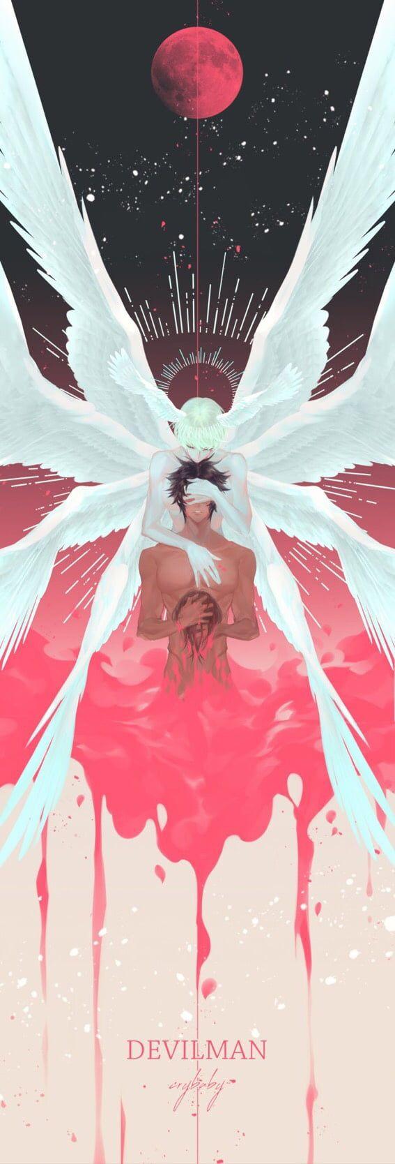 567x1668 Devilman Crybaby Background