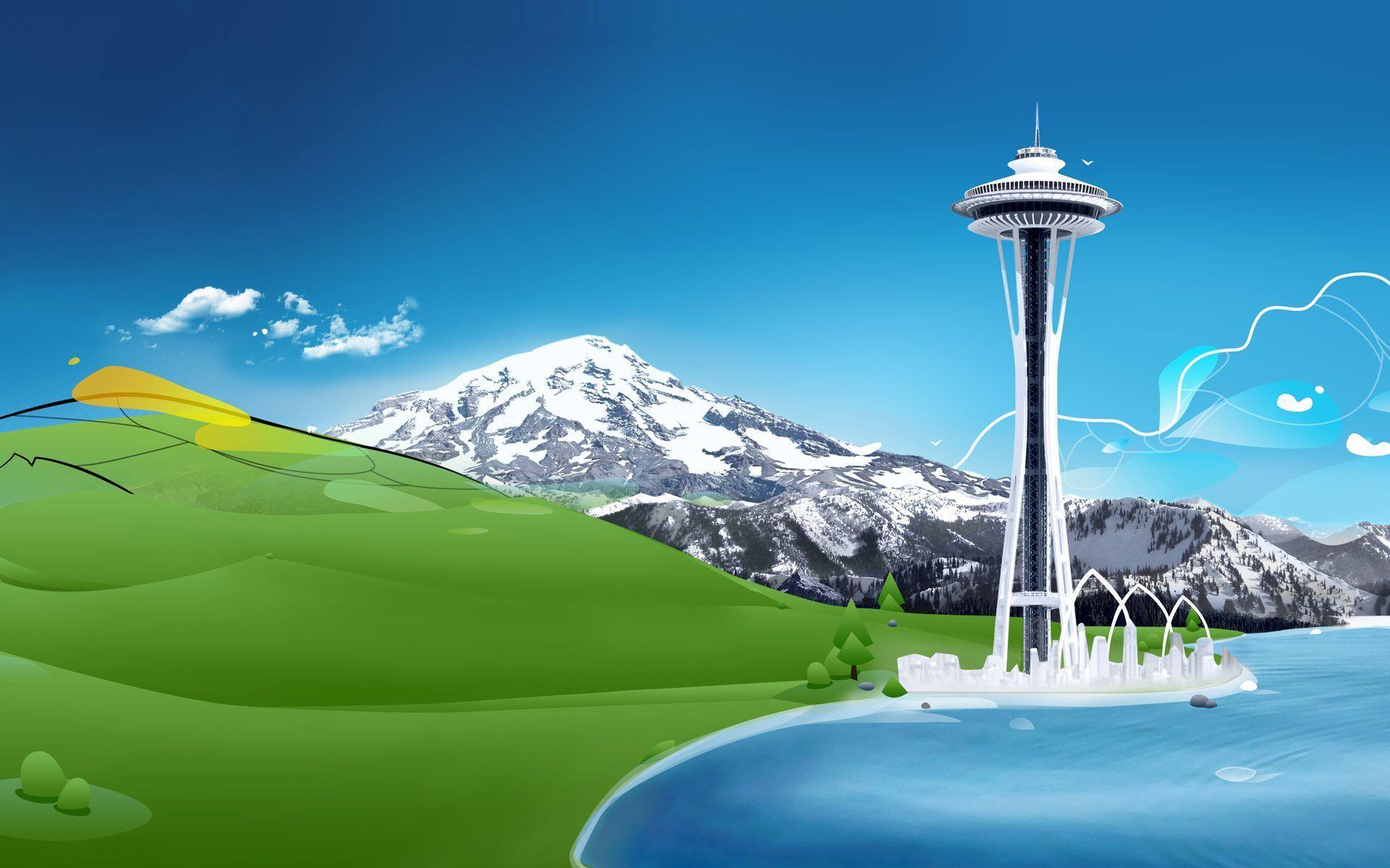1920x1200 Seattle Desktop Background Group Wallpaper