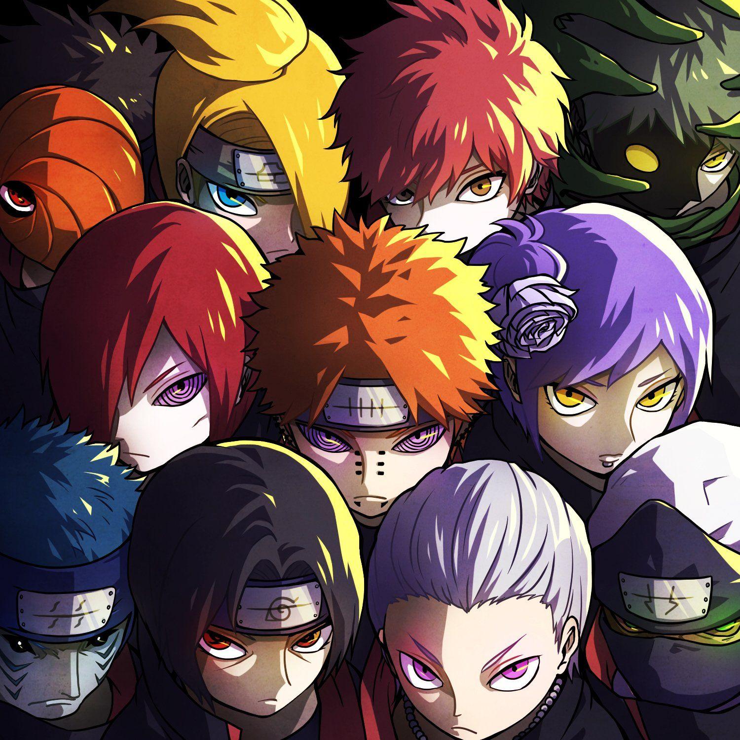 1500x1500 Naruto Konan Sasori Pein Uchiha Itachi Wallpaper Chibi HD Wallpaper