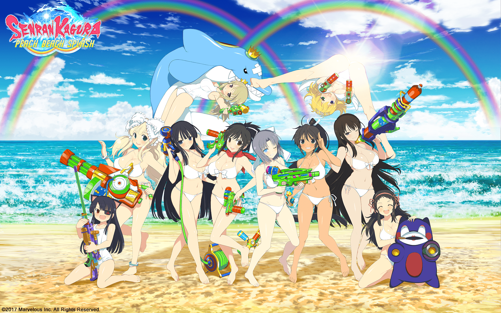 1920x1200 Senran Kagura: Peach Beach Splash