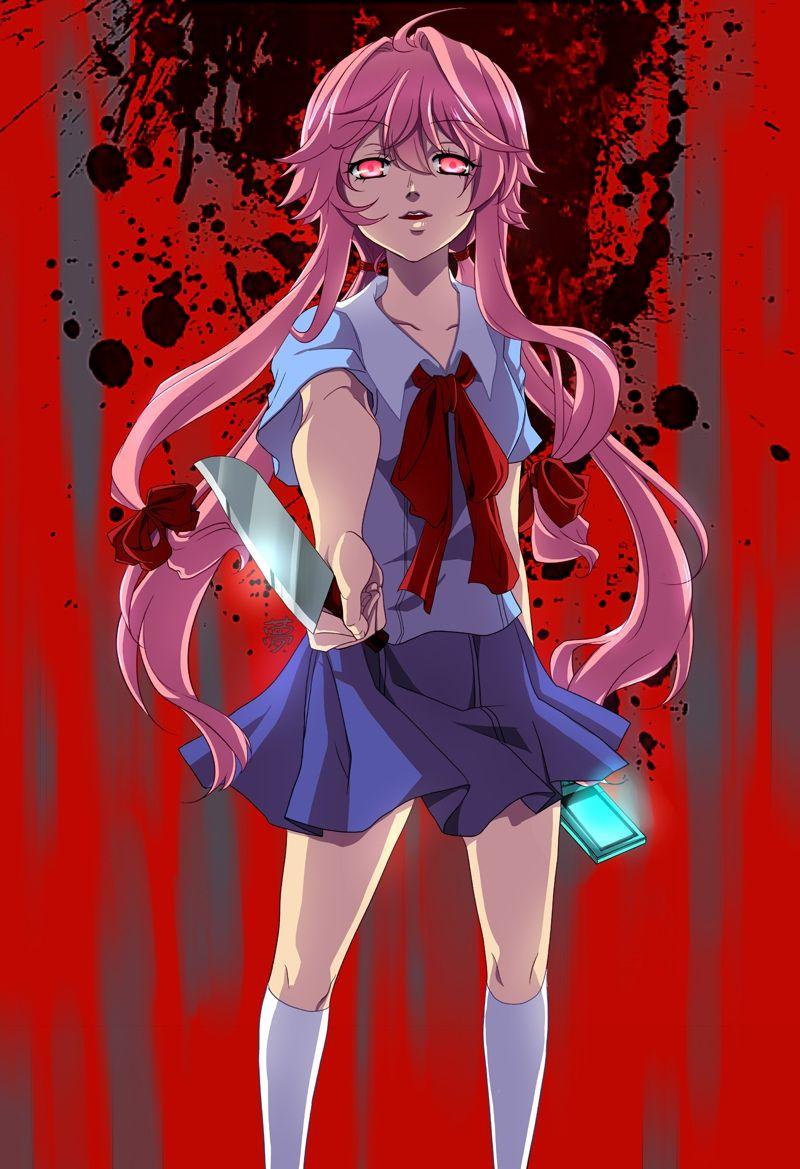 800x1169 Yuno Gasai Phone Wallpaper .line.