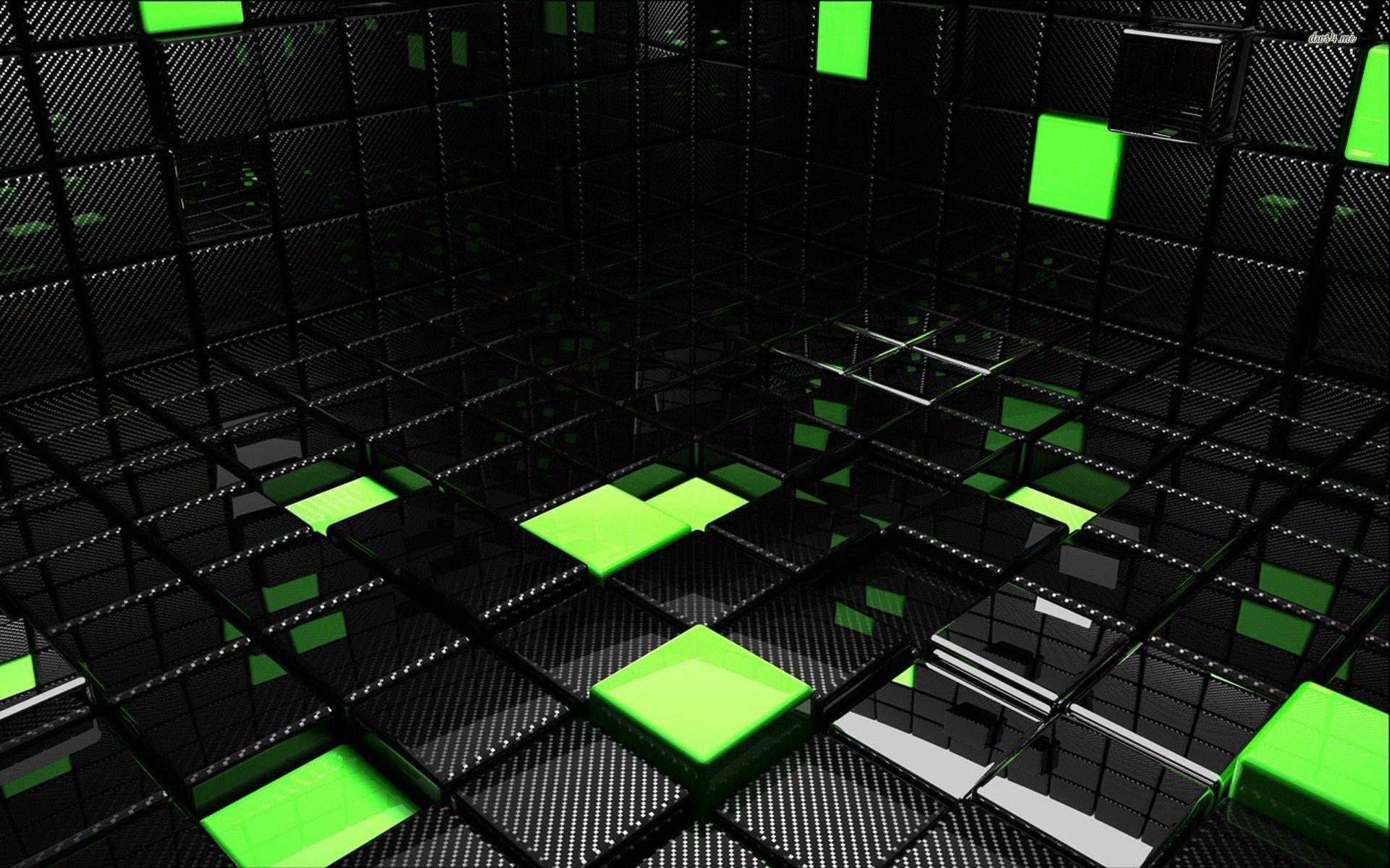 1920x1200 Black Green Shards Wallpapercarswallpop.