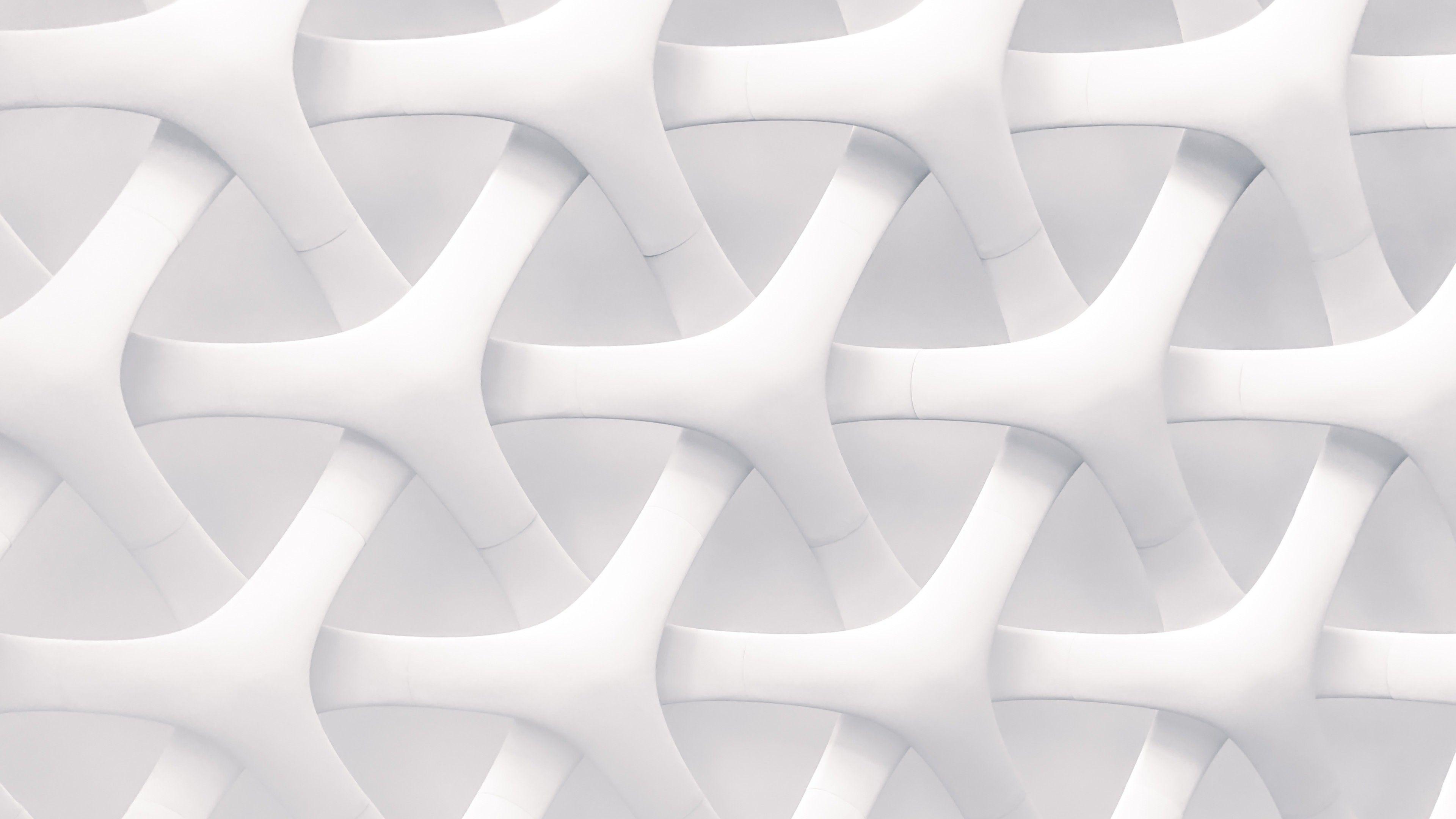 3840x2160 White Desktop Wallpaper