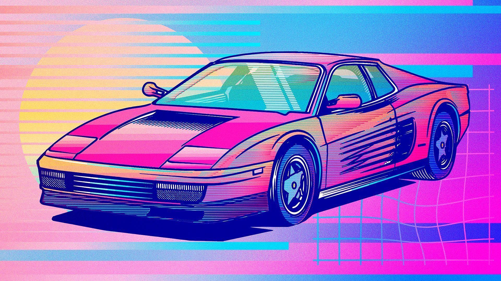 1920x1080 Aesthetic Car Desktop Wallpaper .
