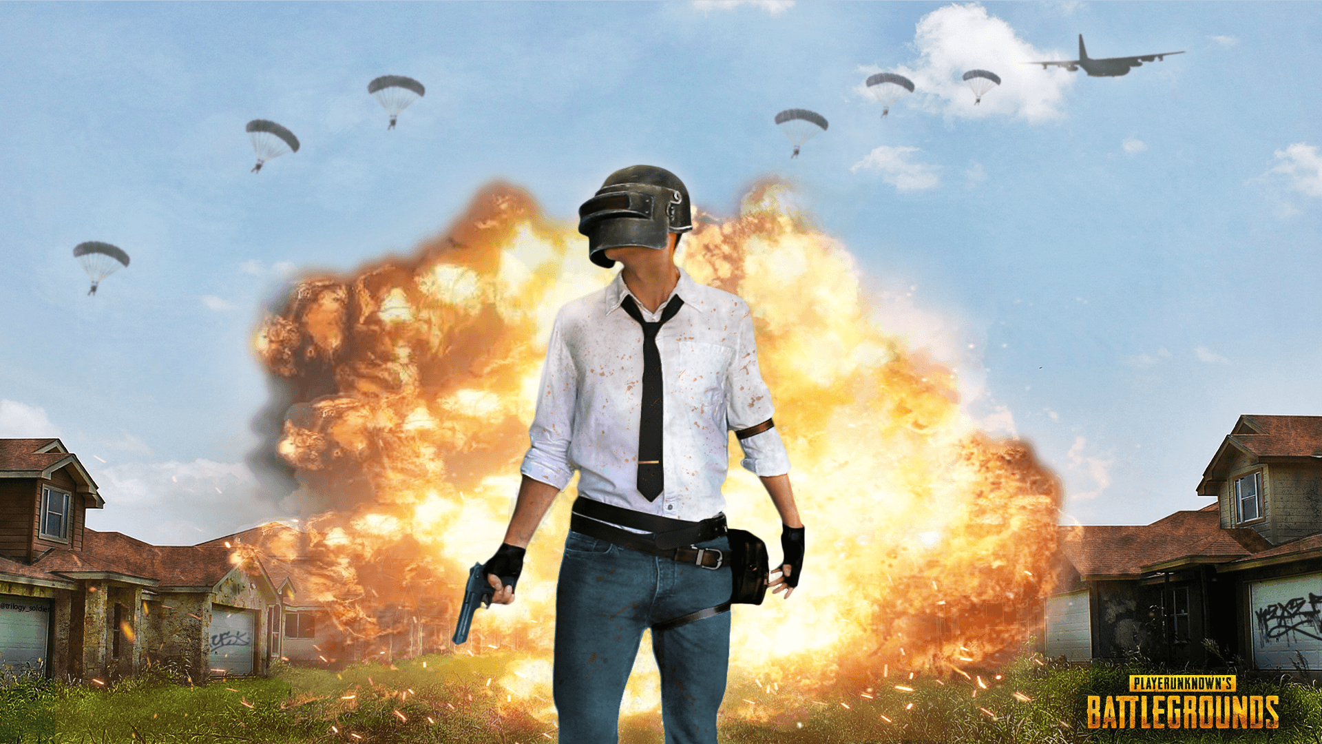 1920x1080 Pubg 3D Wallpaper
