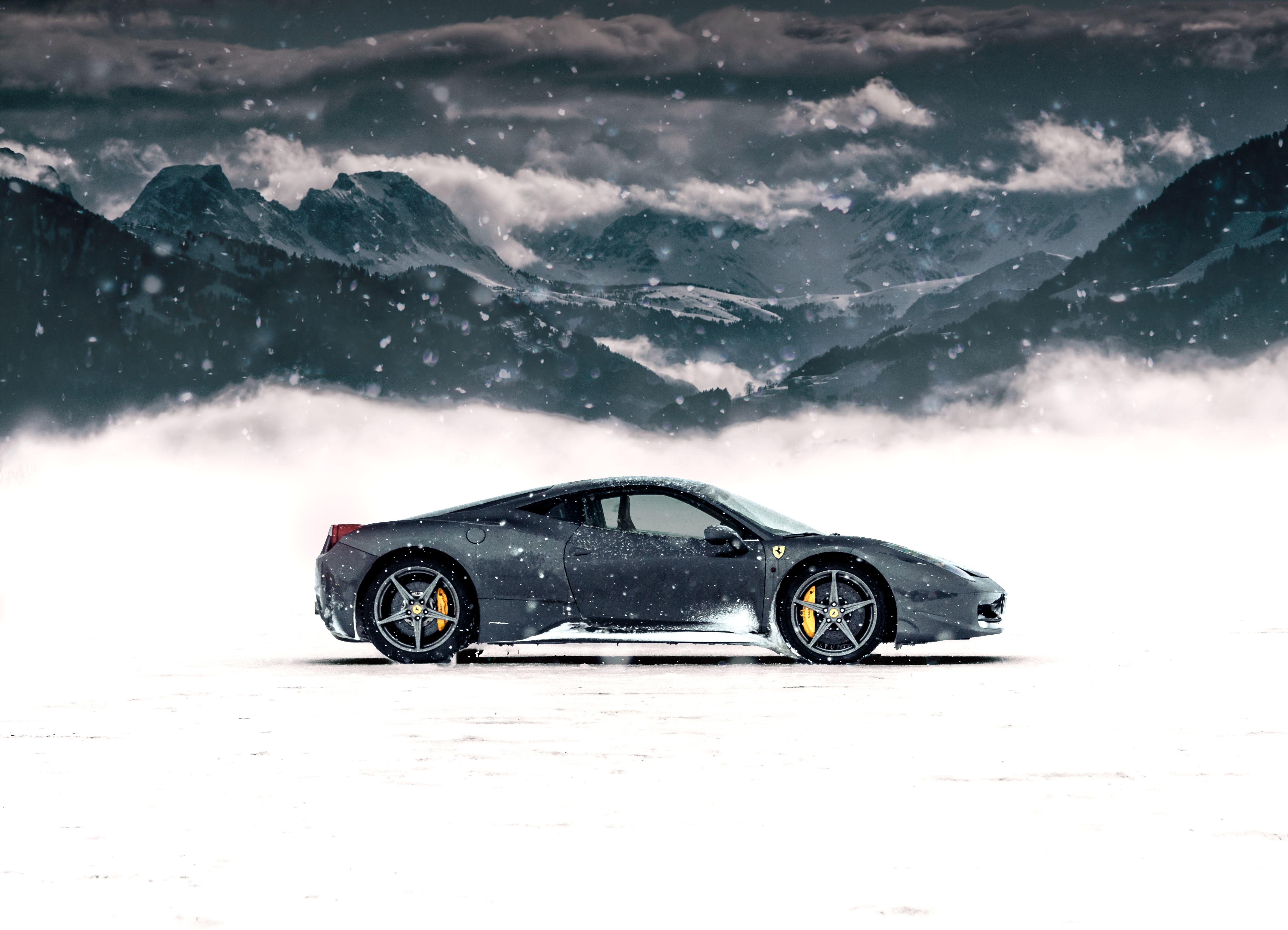 winter car background