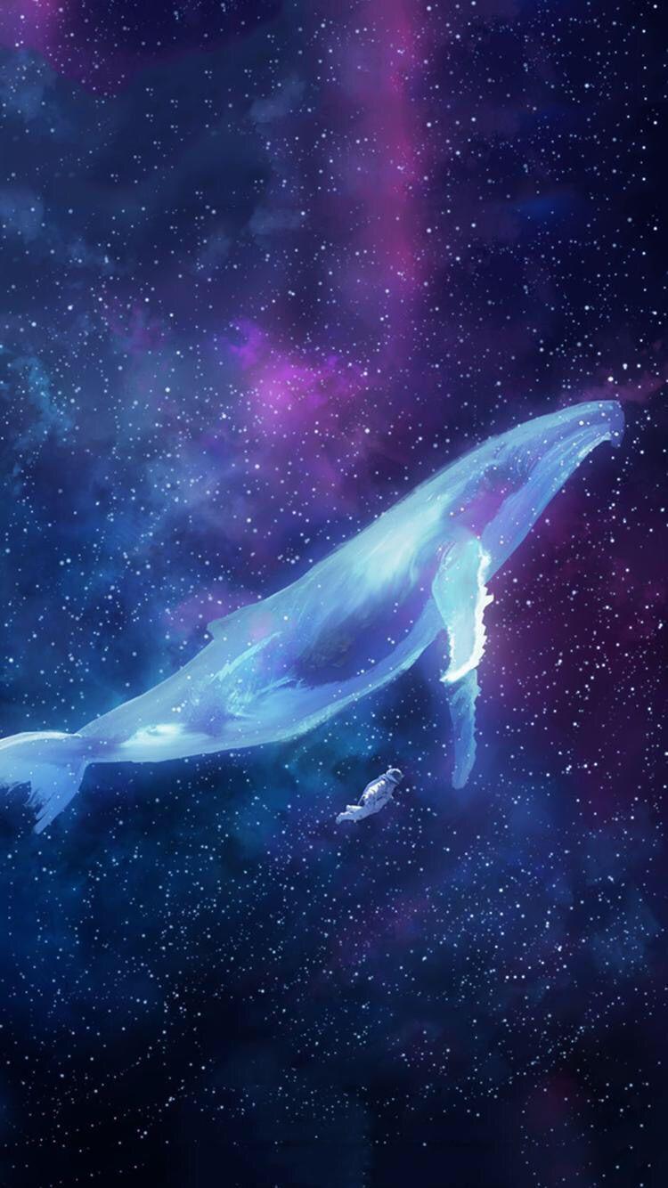 Galaxy Whale Wallpapers - Top Free Galaxy Whale Backgrounds -  WallpaperAccess
