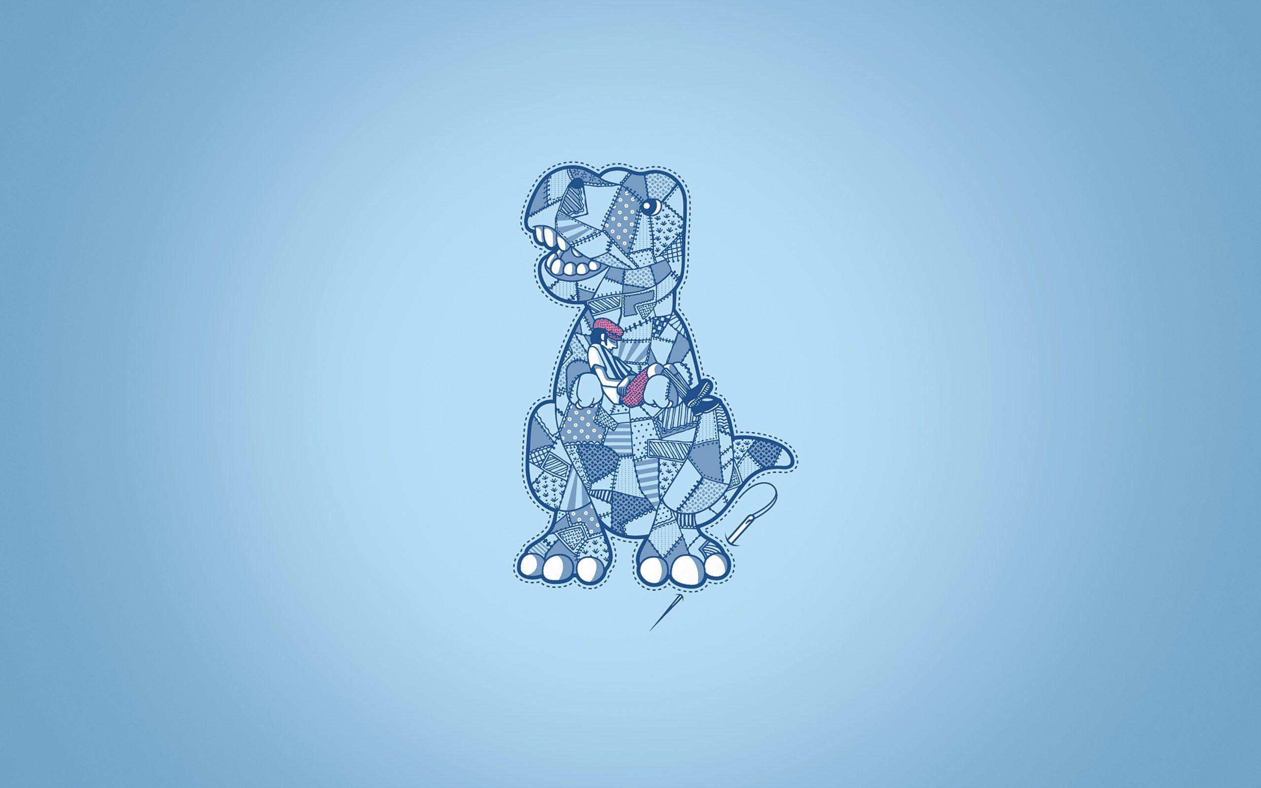 2560x1600 Cute Dinosaur Wallpaper