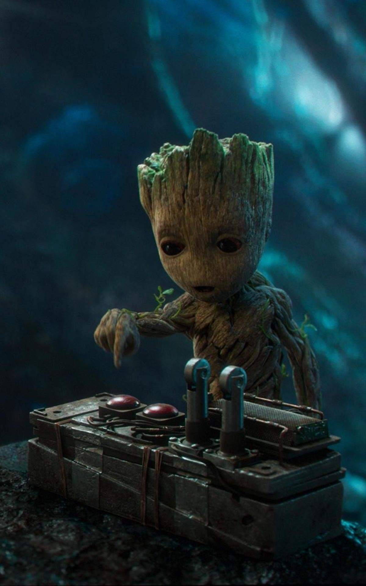 1200x1920 DJ Baby Groot Wallpaper Free HD Wallpaper