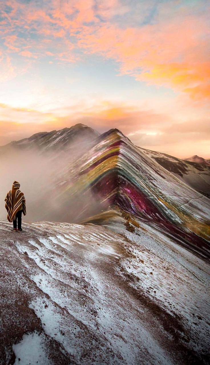 736x1280 Rainbow Mountain wallpaper by Bo_dan .