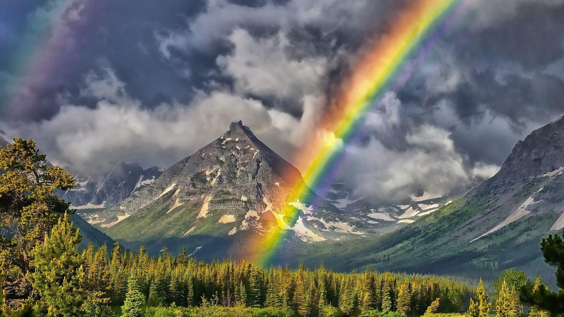 1920x1080 Mountains Natur Regenbogen Wallpaper .itl.cat