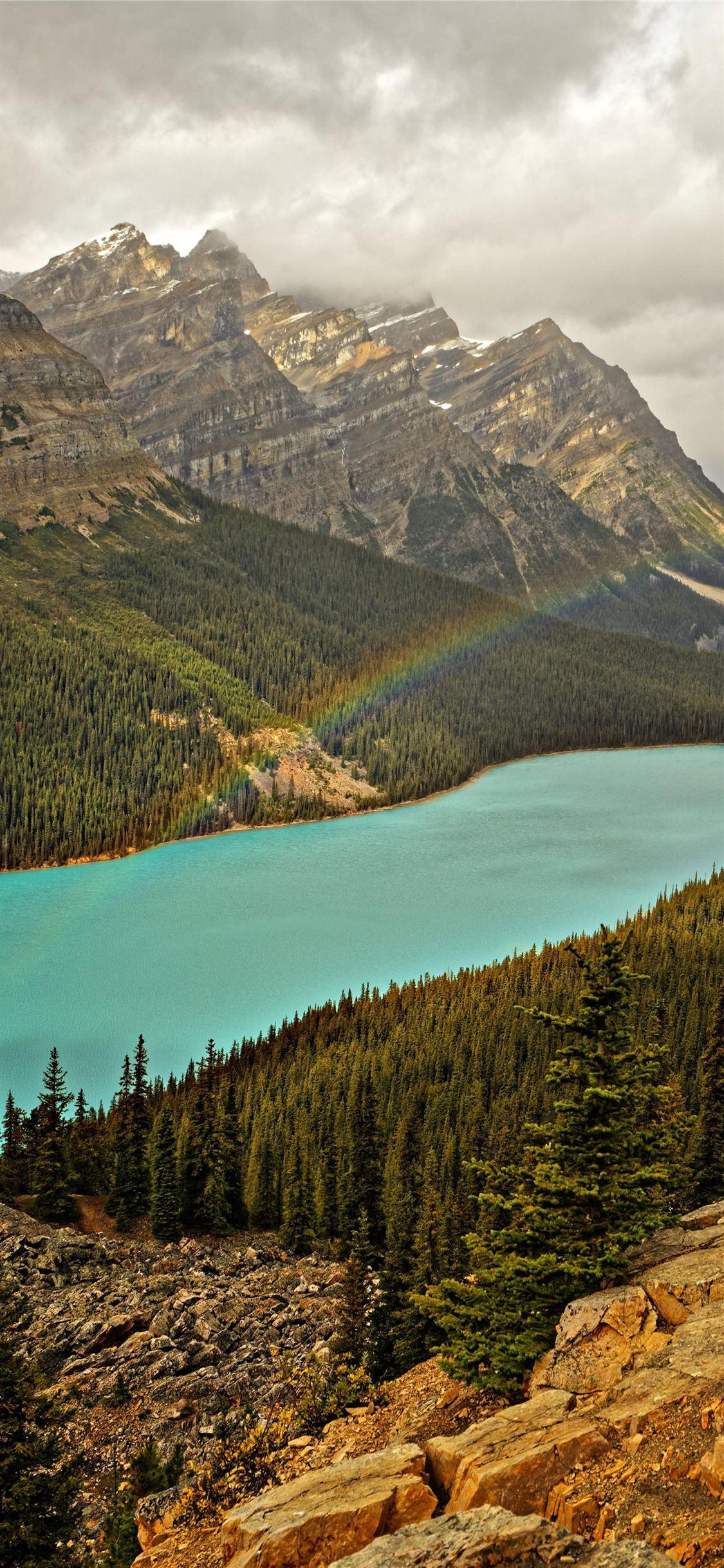 1125x2436 Rainbow Mountains iPhone X Wallpaper .