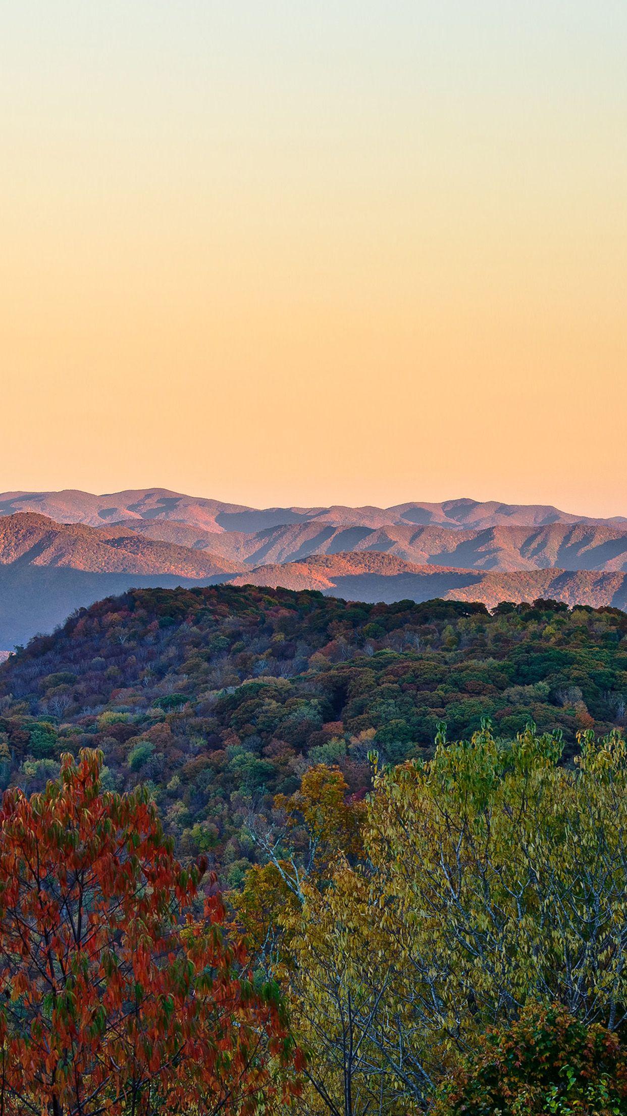 1242x2208 Rainbow Fall Mountain Nature Sky .