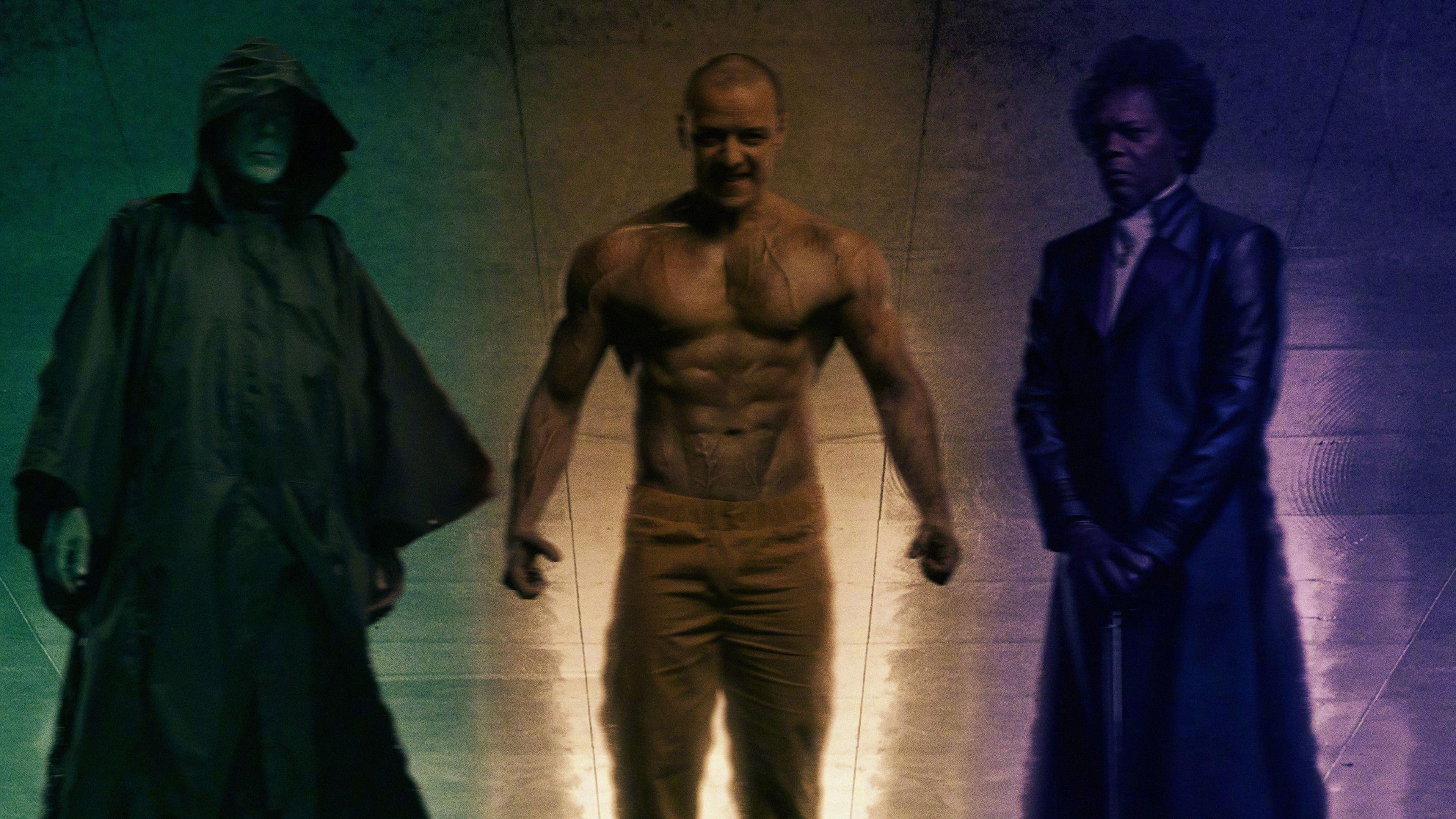3840x2160 Glass Movie 2019 Bruce Willis James .
