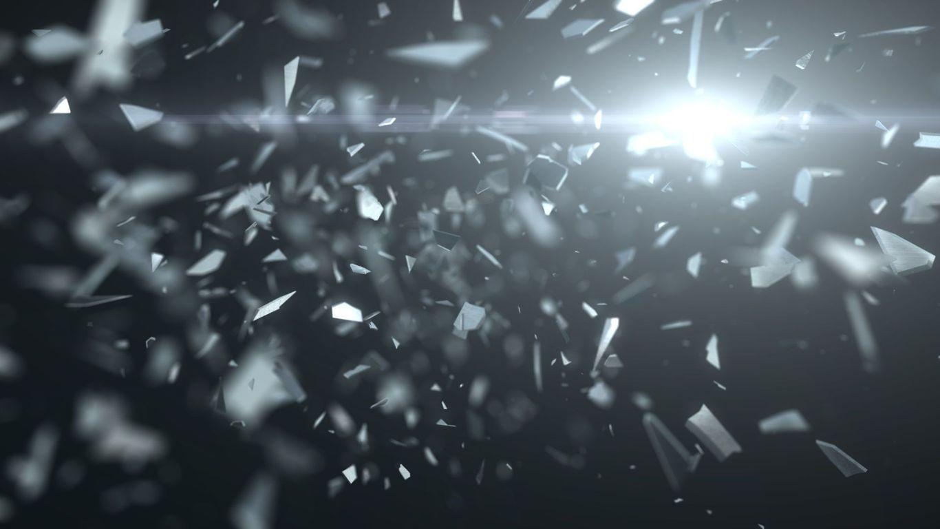 1366x768 Shattered Glass Wallpaper on .
